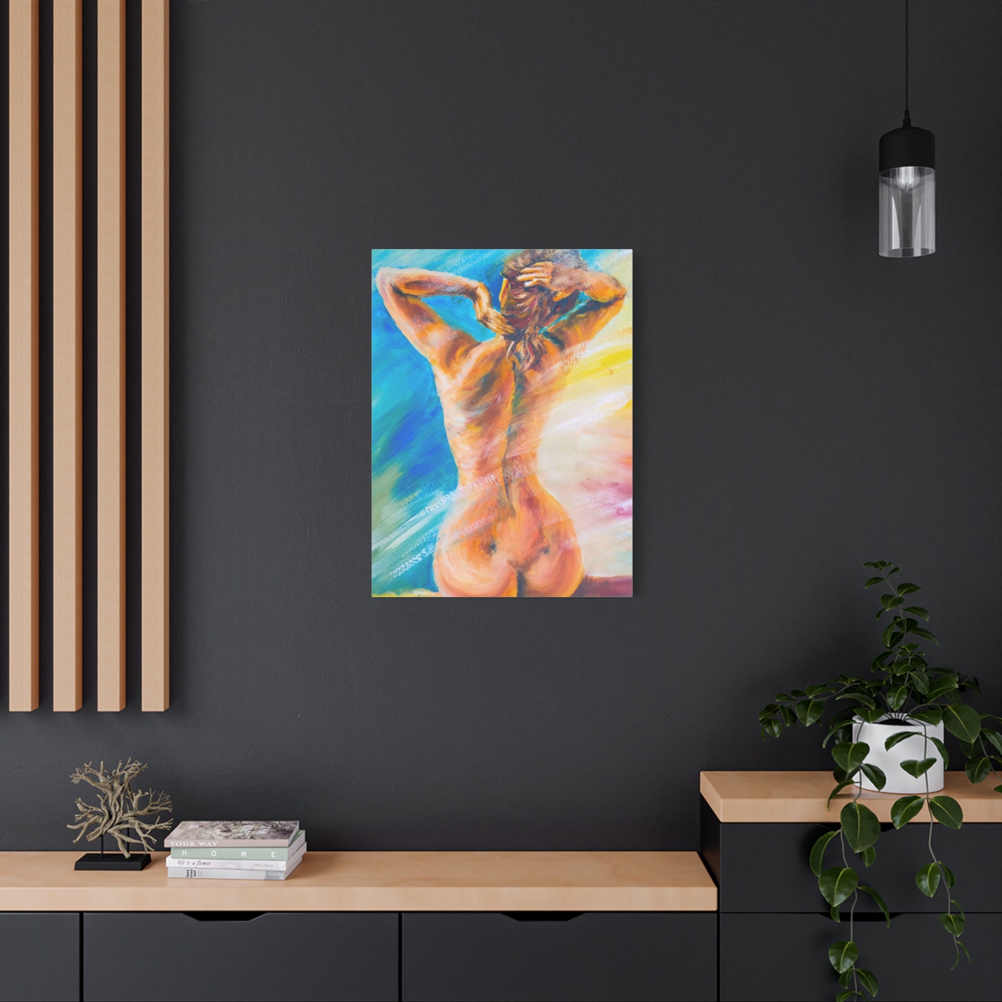canvas-print-violin-naked-woman-body-oil-effect-wall-decor-matte-stretched-art-musician-gift-bedroom-decoration-living-room-a