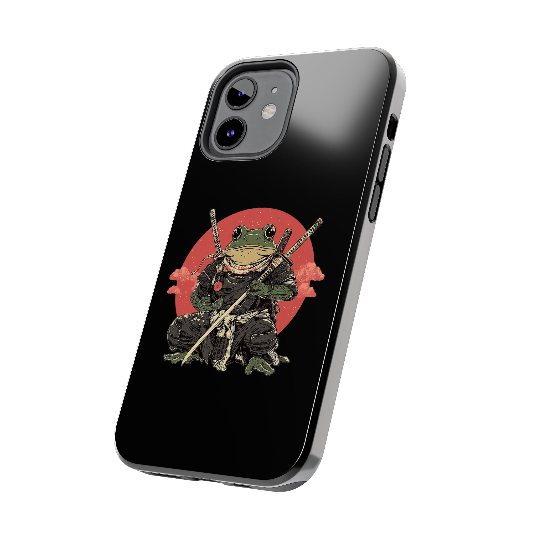 retro-vintage-ninja-frog-iphone-tough-case-red-sun-japanese-samurai-frog-design-ninja-warrior-black-iphone-hard-cover