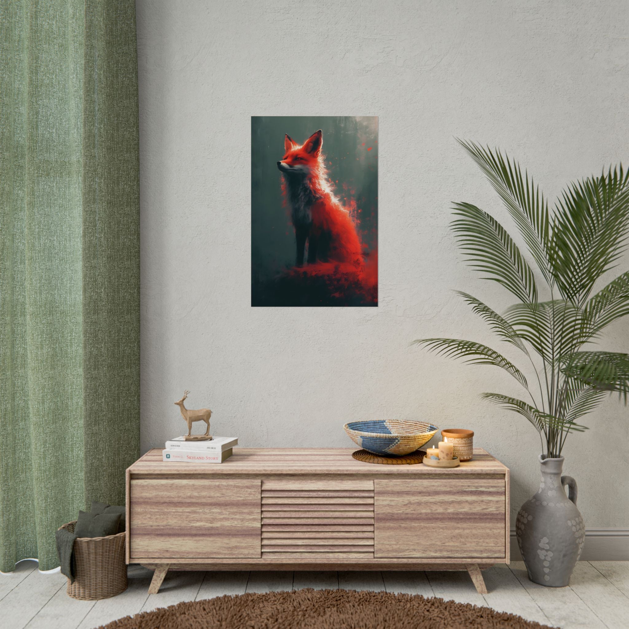 red-fox-fantasy-decor-poster-print-wildlife-wall-art-home-decor-animal-lover-gift-nature-print-fantasy-art-decor