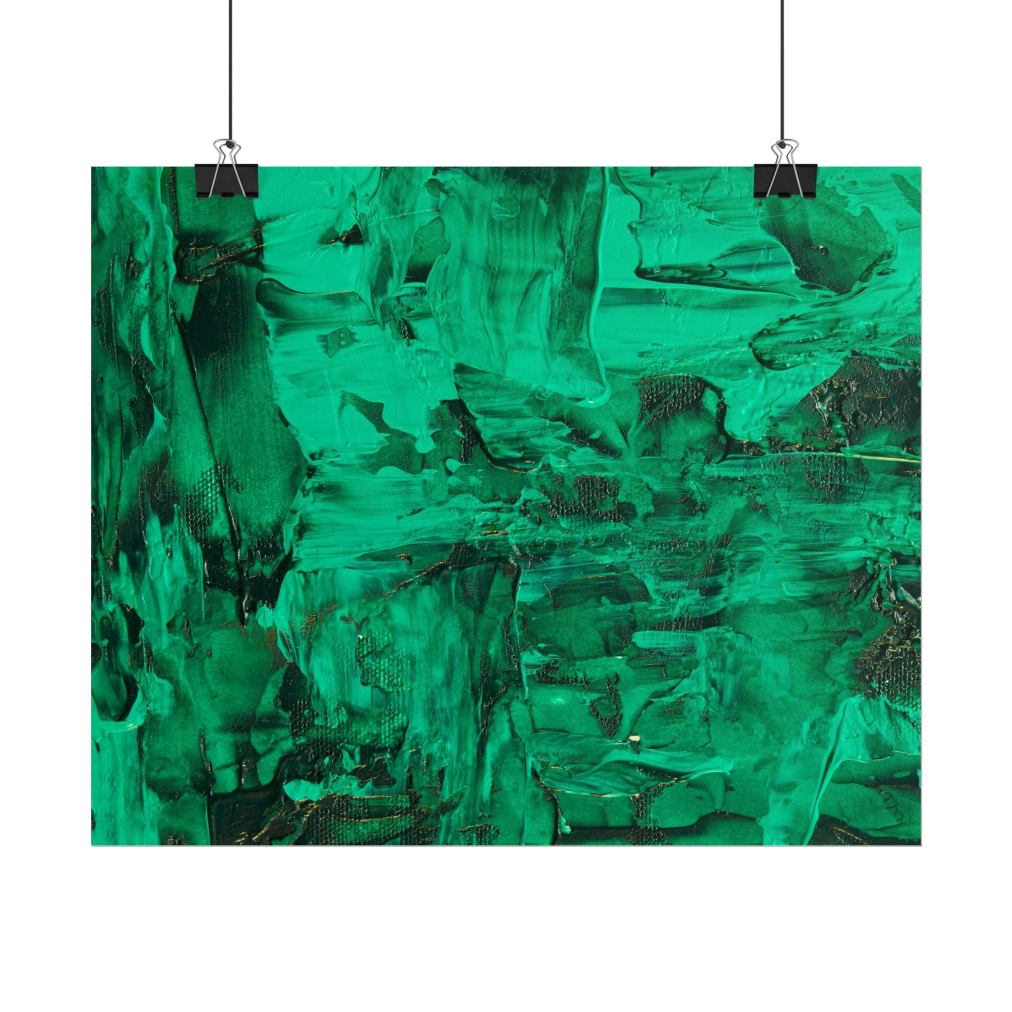 Abstract Green Poster Wall Art, Home Decor, Office Decor, Green Canvas Bedroom, Green Poster Print, Modern Art, Green Wall Decor