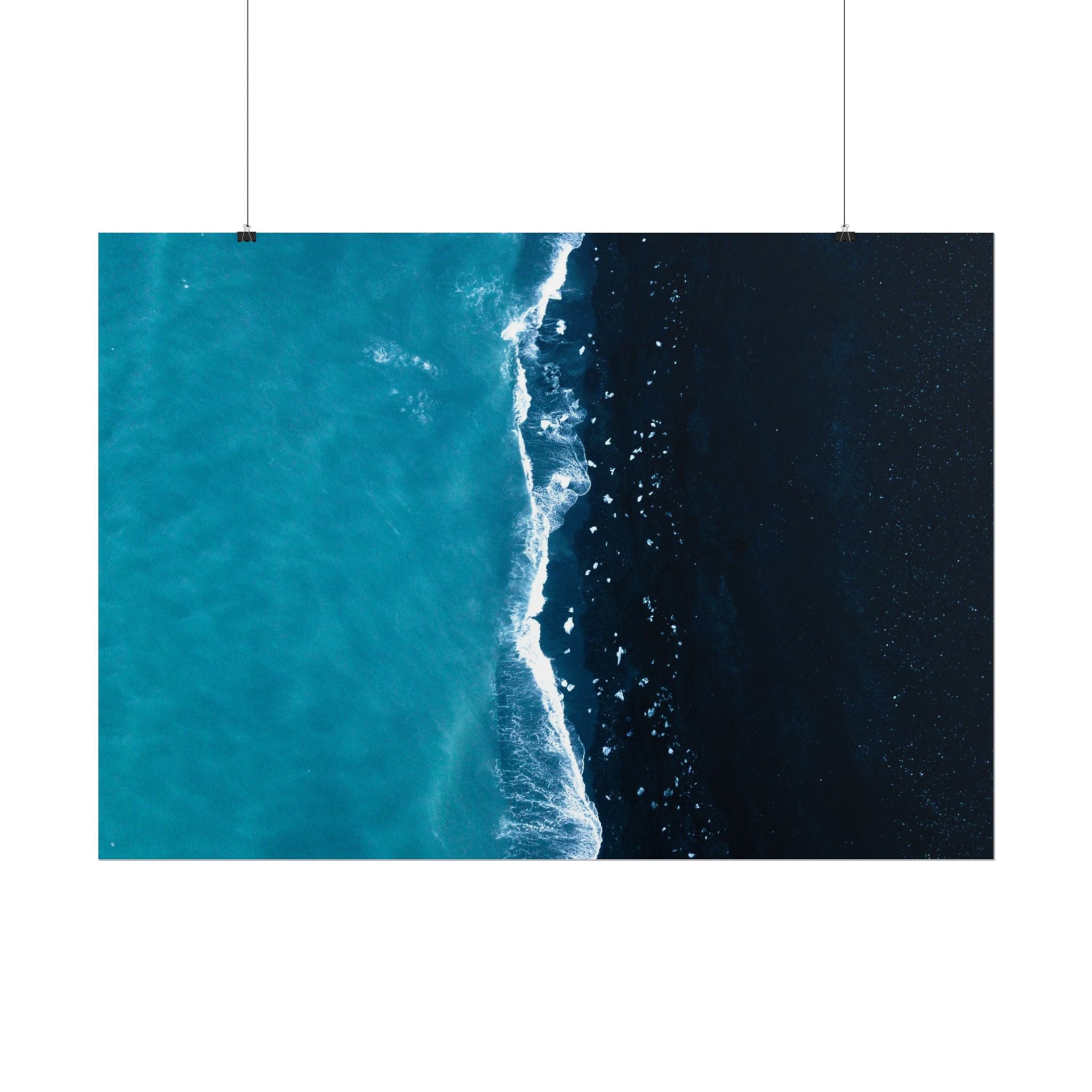 ocean-minimalist-decor-poster-print-beach-wall-art-coastal-photography-blue-ocean-print-sand-landscape-home-office-decoration