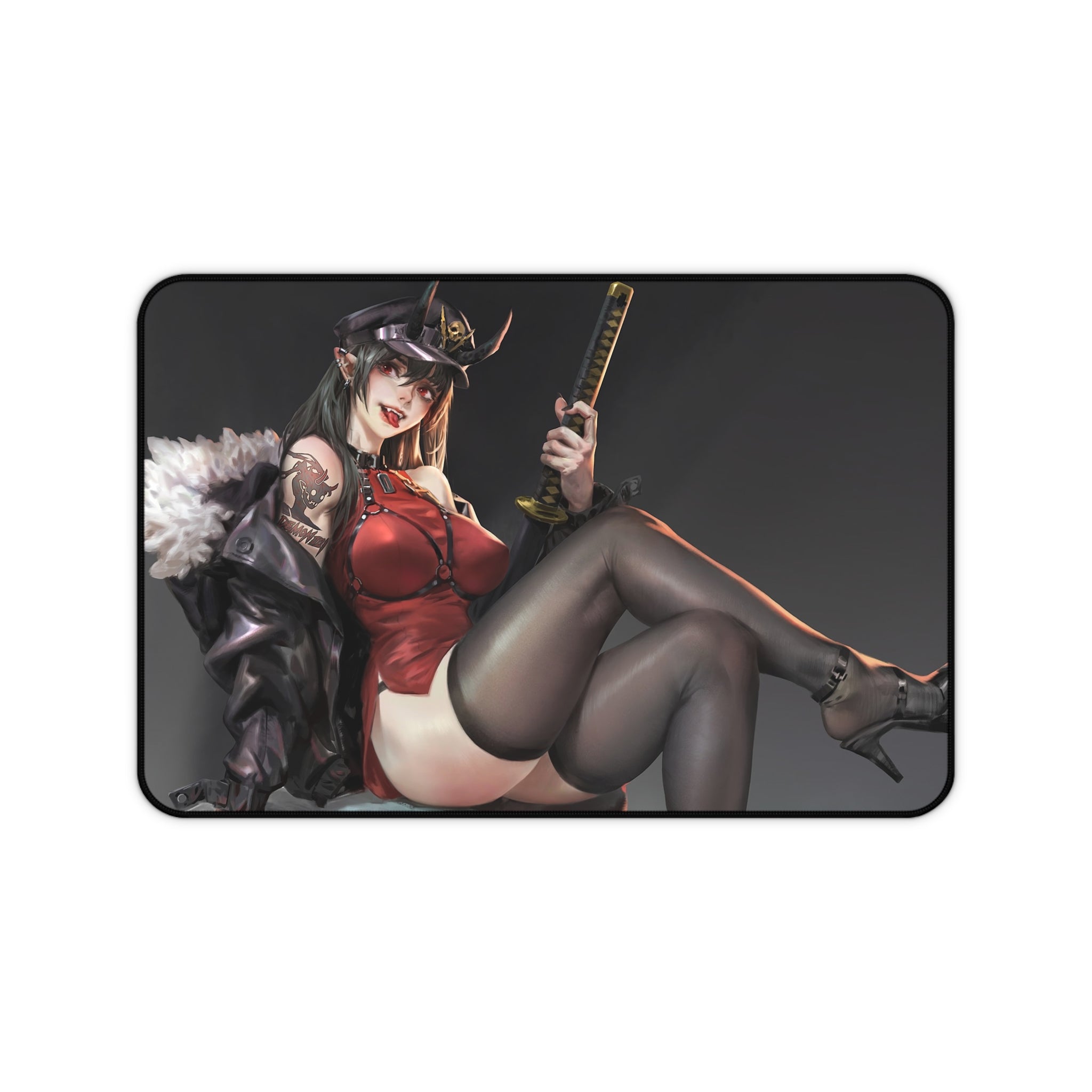 fantasy-samurai-anime-girl-mouse-pad-japanese-katana-samurai-warrior-desk-mat-japanese-anime-samurai-girl-desk-pad