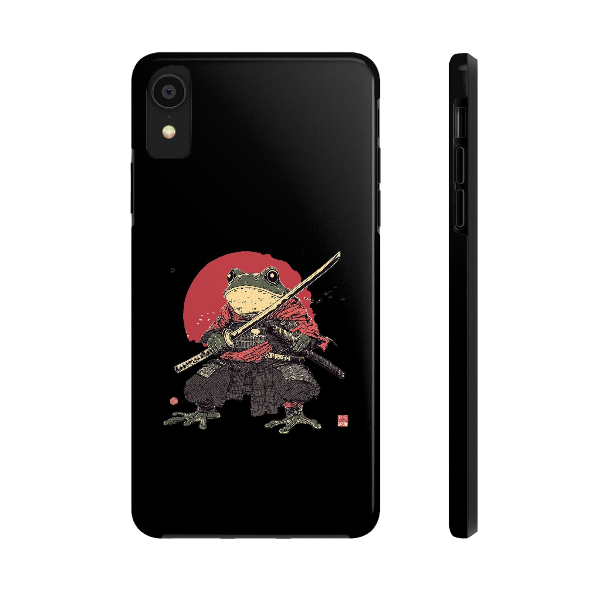 retro-vintage-ninja-frog-iphone-tough-case-red-sun-japanese-samurai-frog-design-ninja-warrior-black-iphone-hard-cover-1