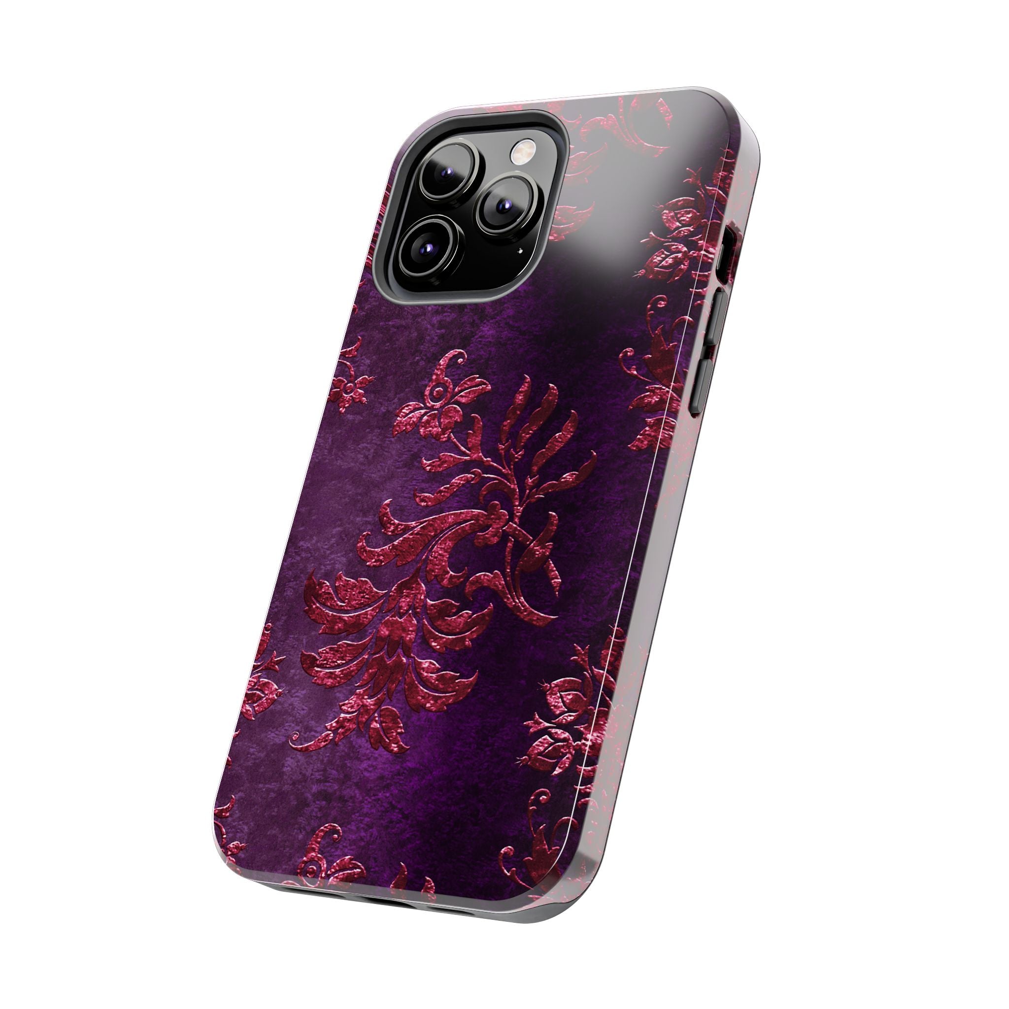 embossed-burgundy-velvet-tough-iphone-case-protective-iphone-cover-heavy-duty-iphone-case-rugged-phone-case-durable-smartphon