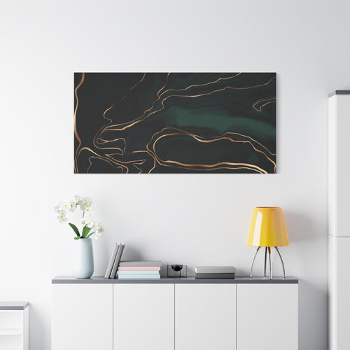 canvas-print-abstract-green-gold-painting-wall-art-home-decor-office-decor-green-canvas-bedroom-modern-art-green-print