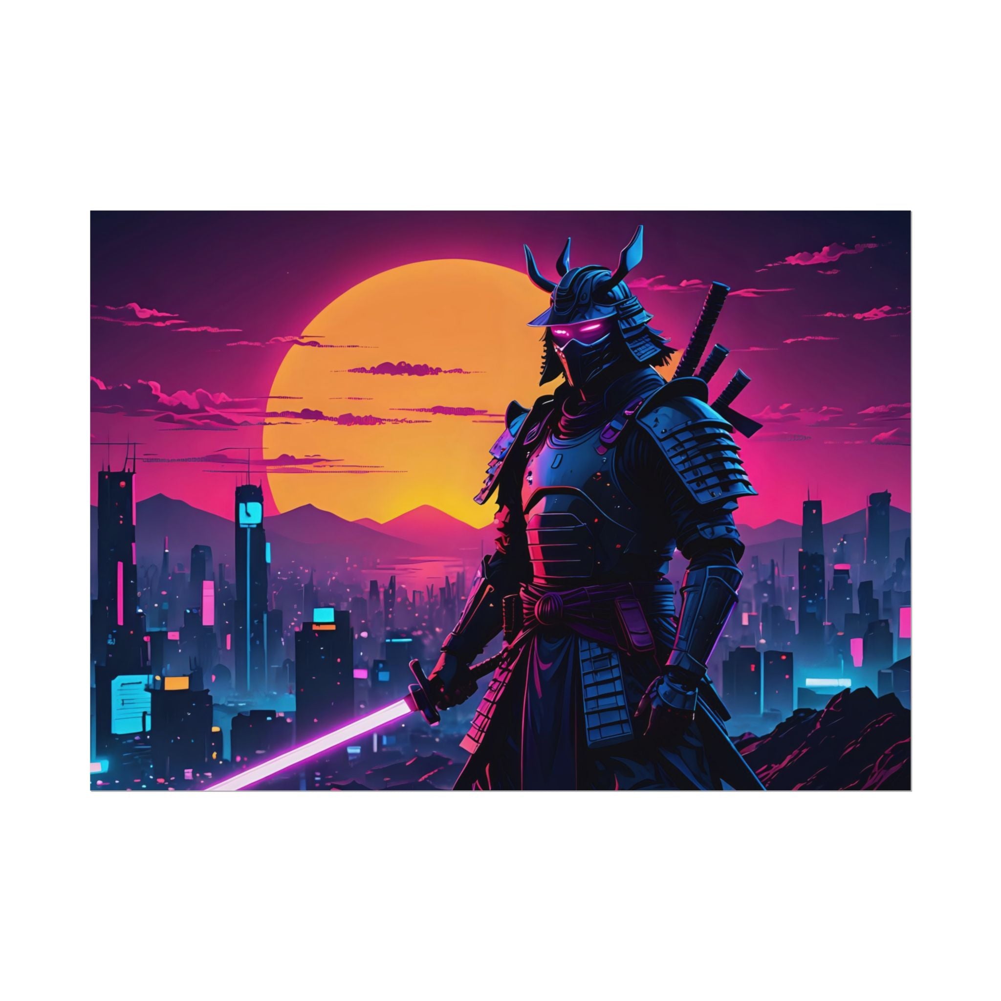 samurai-retrowave-poster-print-synthawave-wall-art-poster-gift-for-anime-fans-home-decor-japanese-art-retro-aesthetic-lightsa
