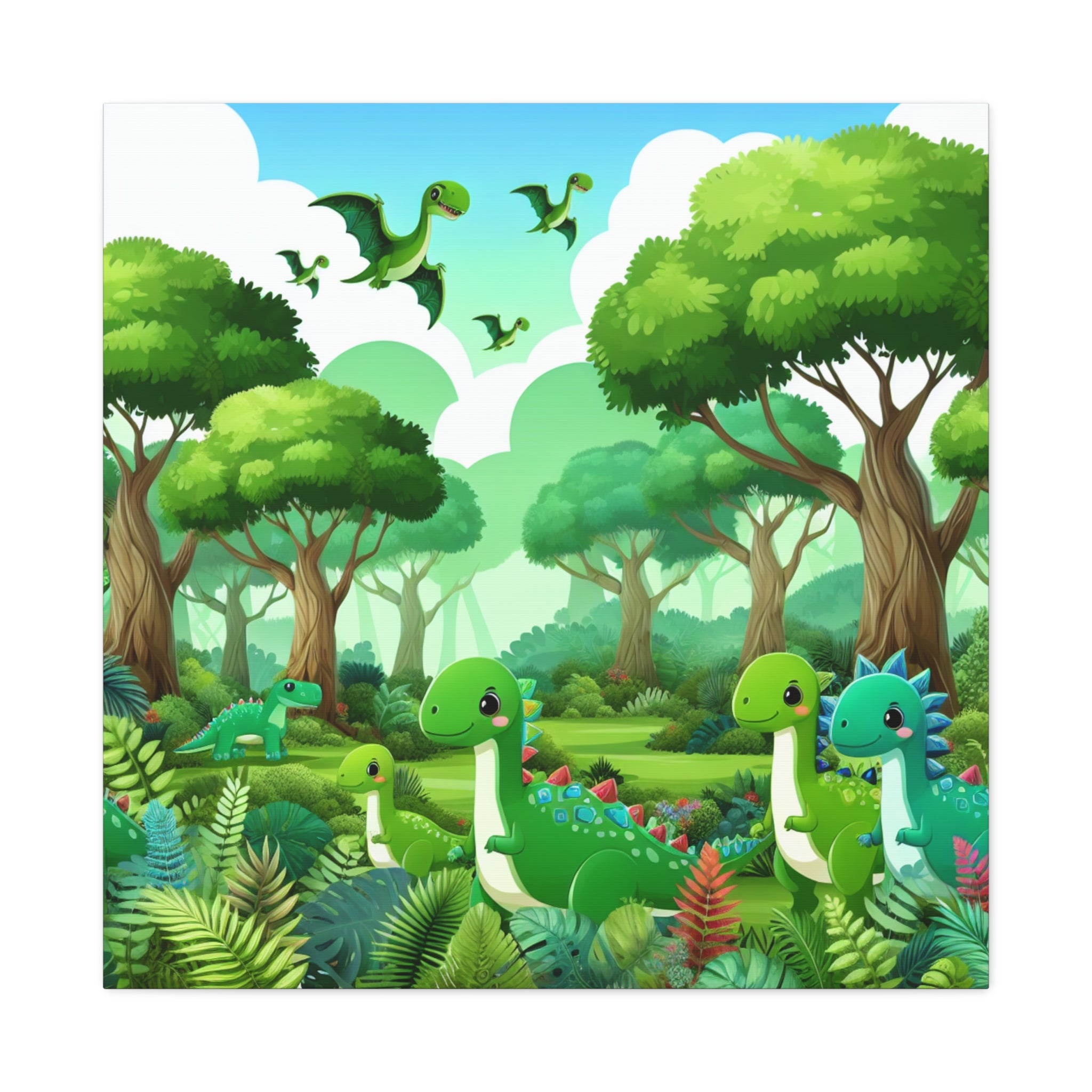 canvas-wall-art-cute-dinosaur-nursery-decor-baby-dinosaur-print-stretched-canvas-nursery-art-cute-dinosaur-decoration-baby-nu