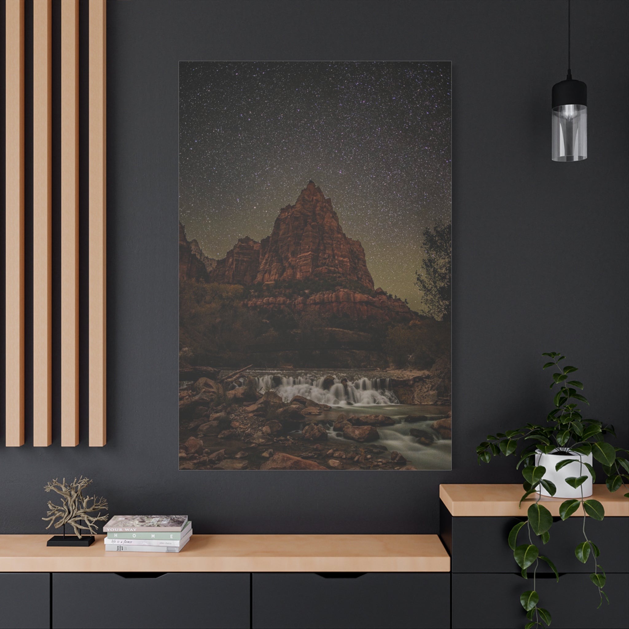 canvas-wall-art-zion-national-park-mountain-nature-landscape-starry-night-canvas-print-living-room-decor-rustic-decor