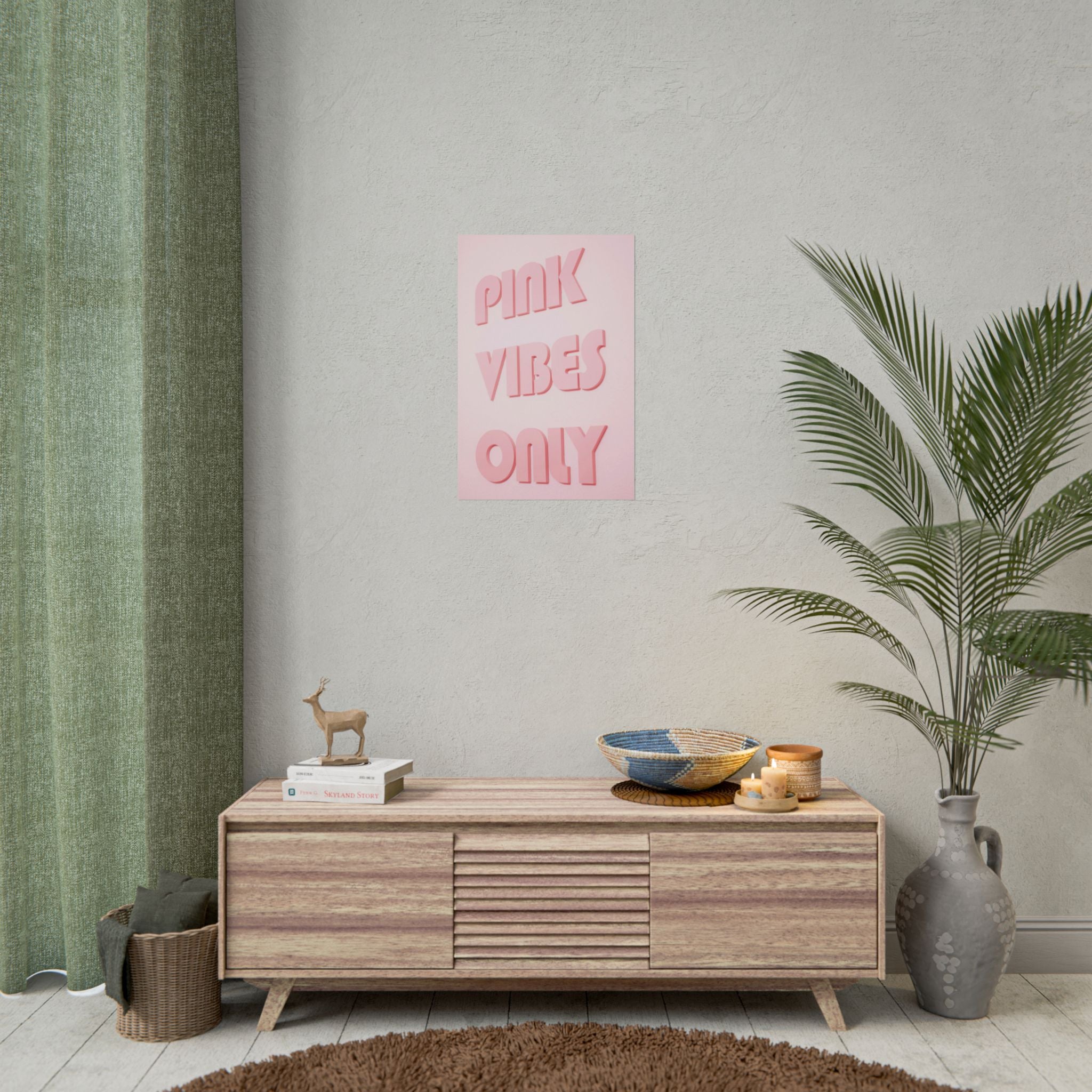 pink-vibes-only-poster-print-pink-wall-art-aesthetic-wall-art-quote-home-office-decor-retro-wall-decor-pink-print-living-room
