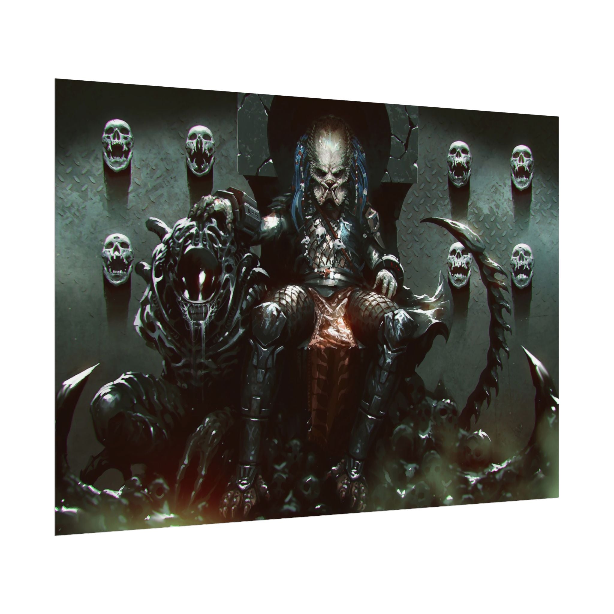 predator-alien-poster-art-xenomorph-movie-poster-print-alien-wall-art-sci-fi-home-decor-geek-wall-decor