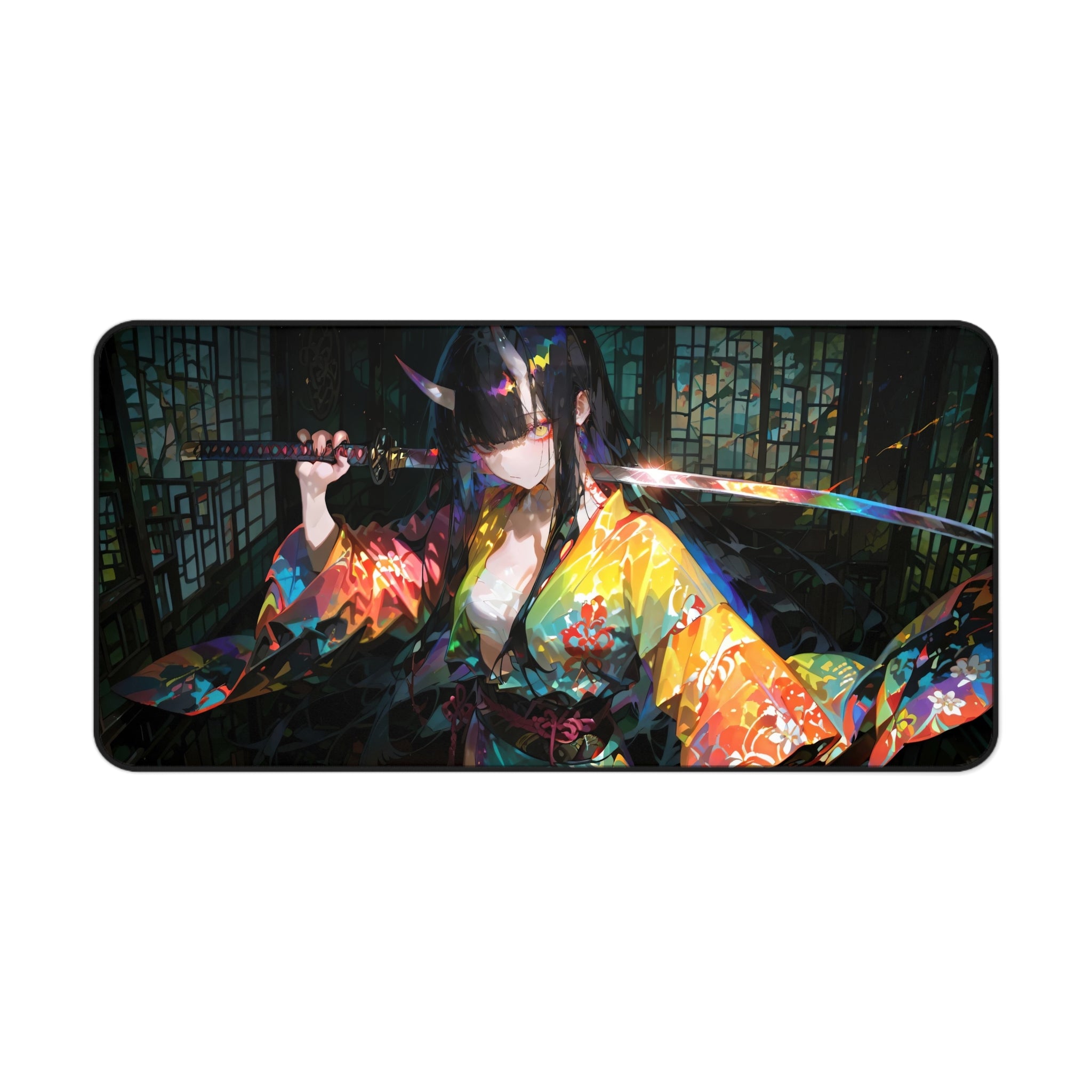 anime-demon-samurai-girl-warrior-mouse-pad-japanese-katana-samurai-warrior-desk-mat-japanese-anime-girl-samurai-desk-pad