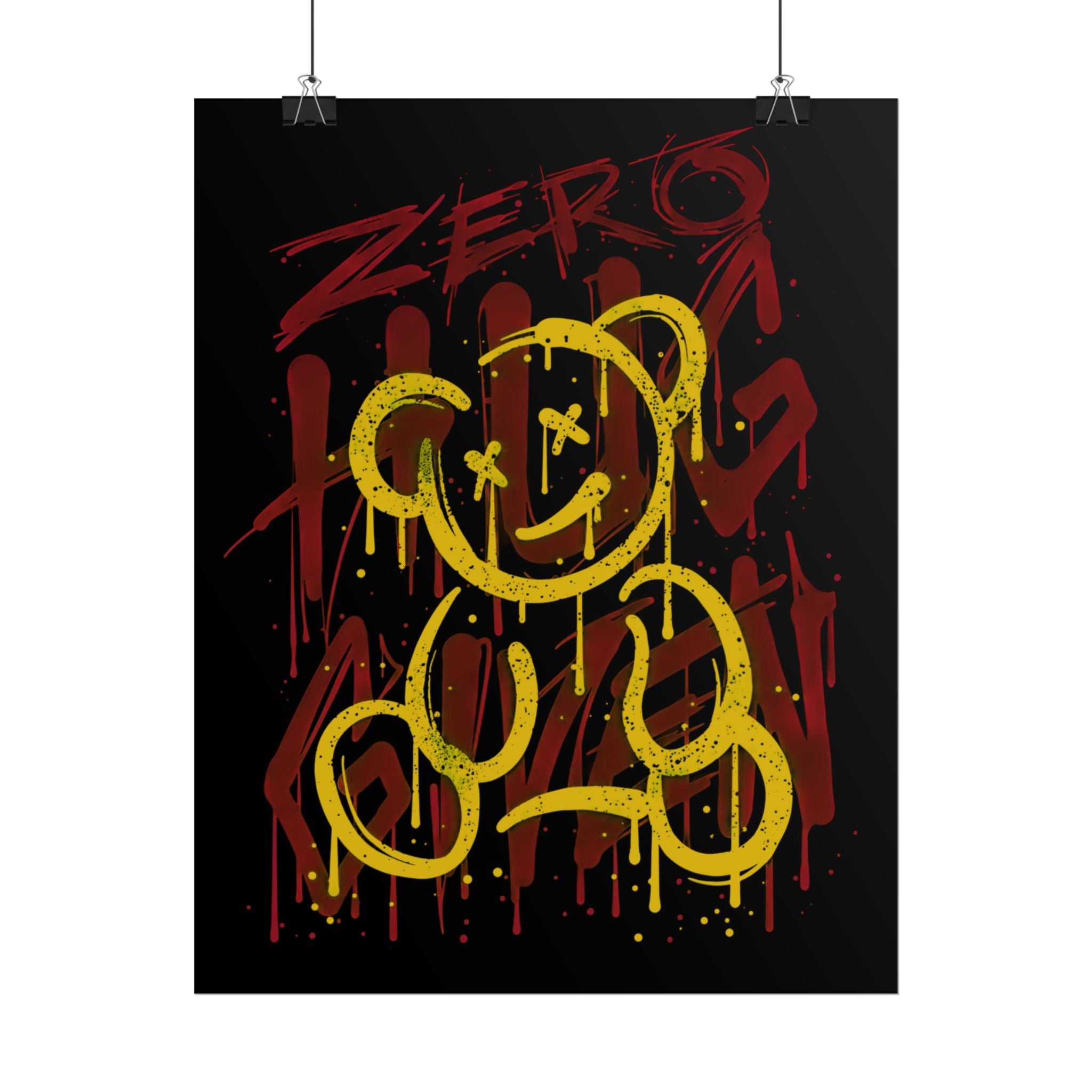 zero-hug-given-poster-print-teddy-bear-print-graffiti-wall-art-fun-wall-art-moody-wall-art-emotional-wall-decor