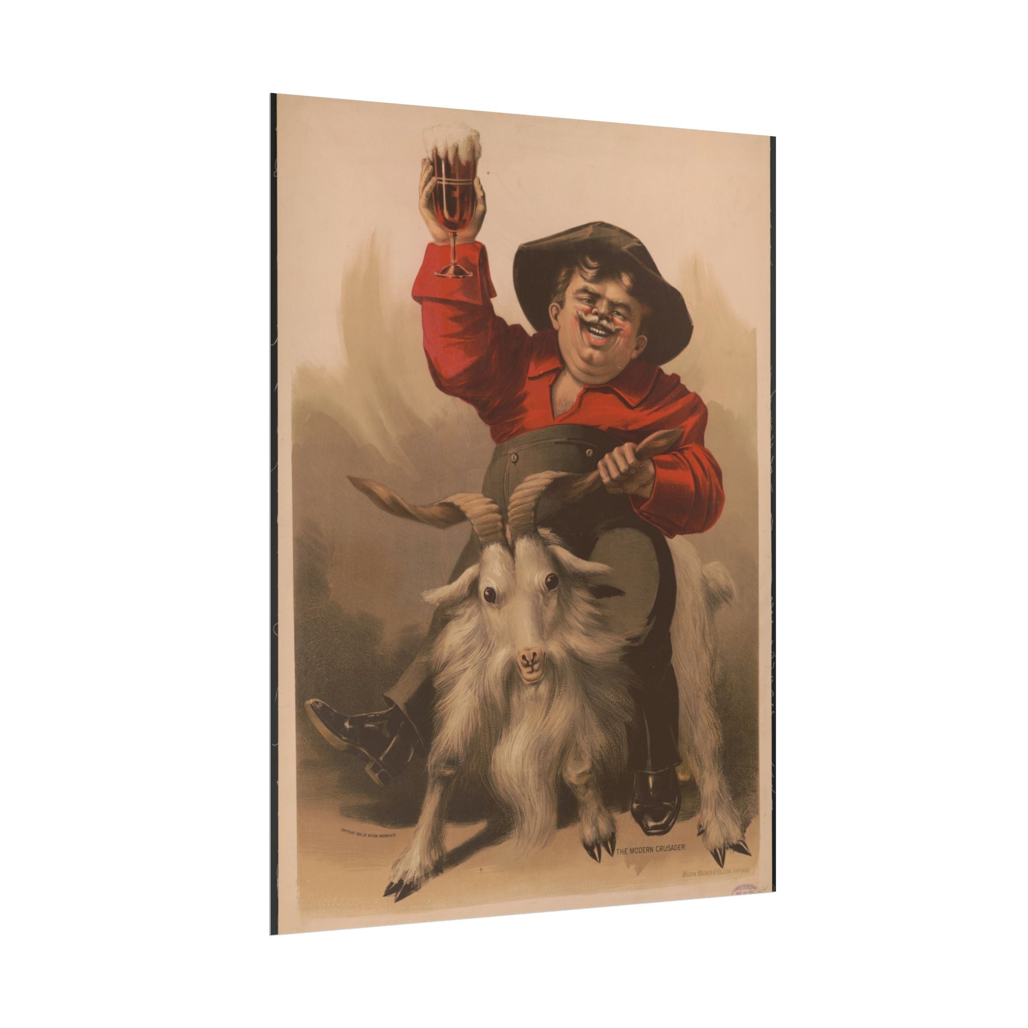 vintage-poster-print-modern-crusader-beer-wall-art-bar-decor-living-room-decor-alcohol-gift-poster-gift-fun-wall-art