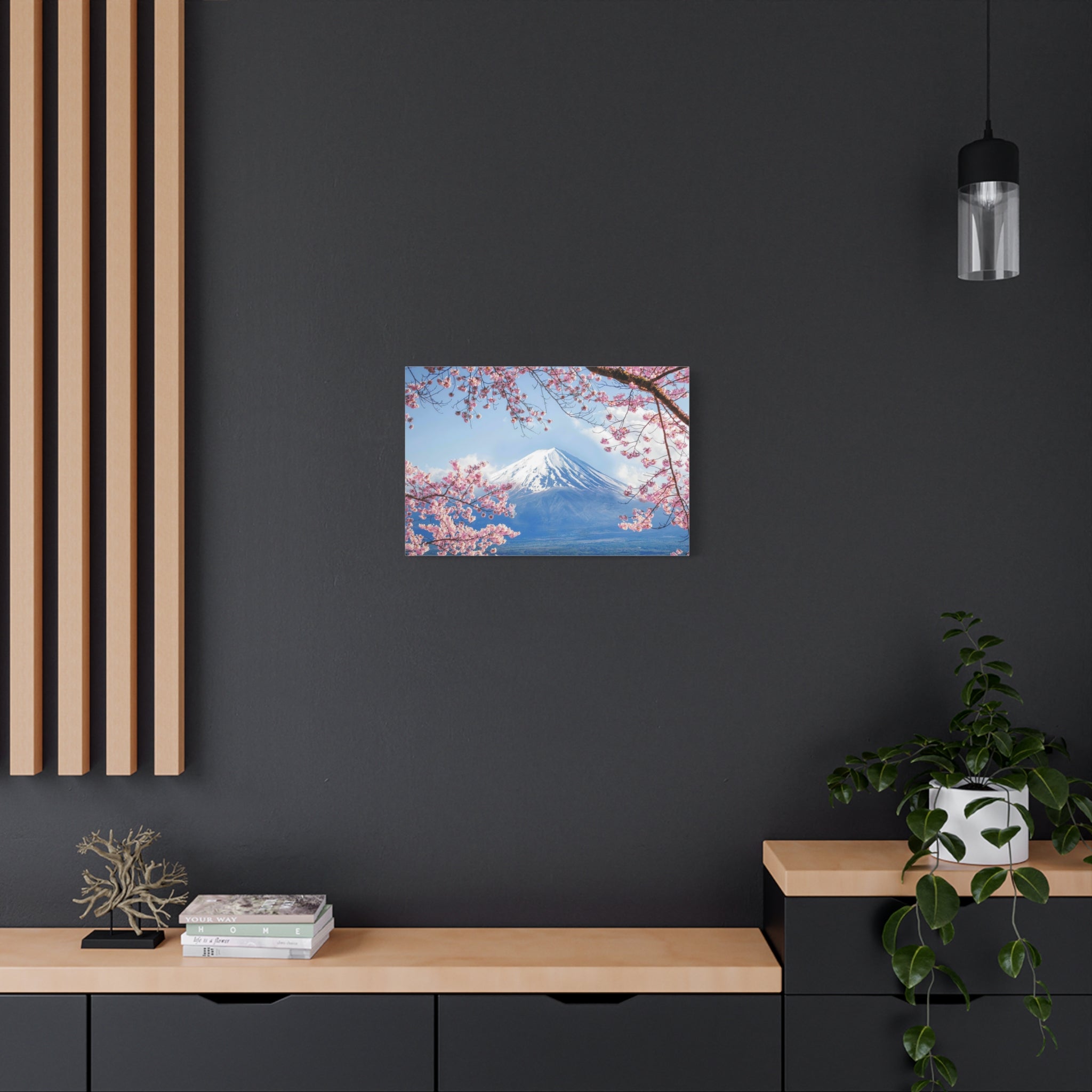 canvas-print-mount-fuji-cherry-blossom-wall-art-scenery-winter-sakura-flower-decor-stretched-matte-japanese-landscape-home-de
