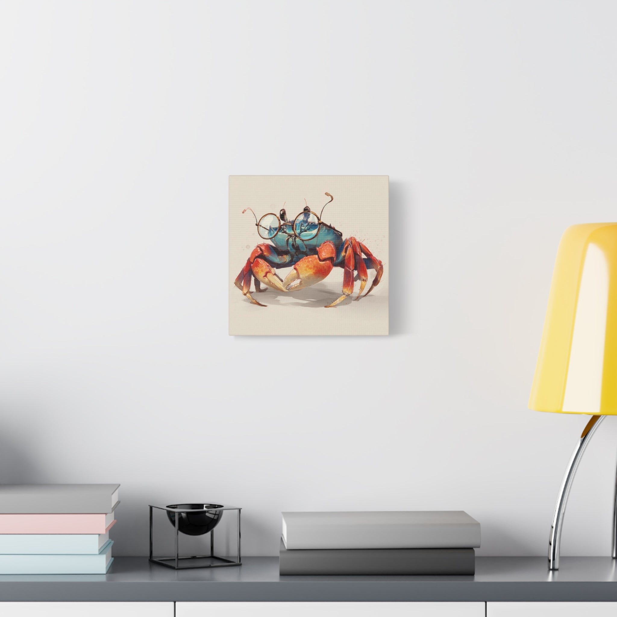 whimsical-geek-crab-art-canvas-quirky-home-decor-for-beach-lovers-canvas-wall-art