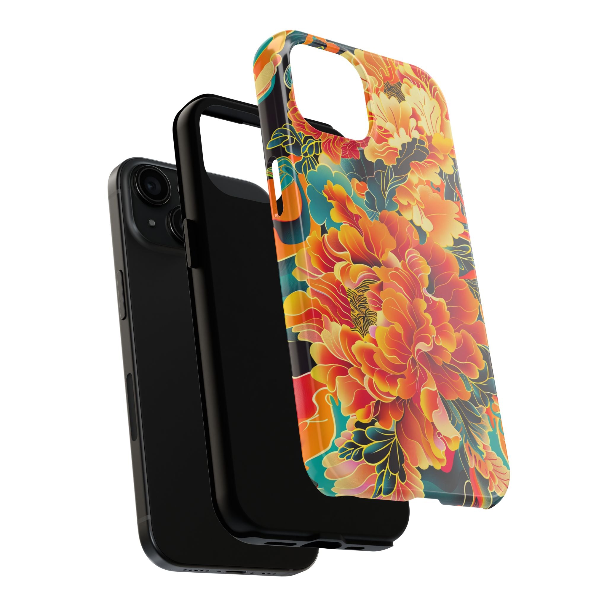 iphone-tough-case-retro-japanese-flowers-floral-phone-cover-vintage-japanese-style-protective-phone-case-asian-floral-design-
