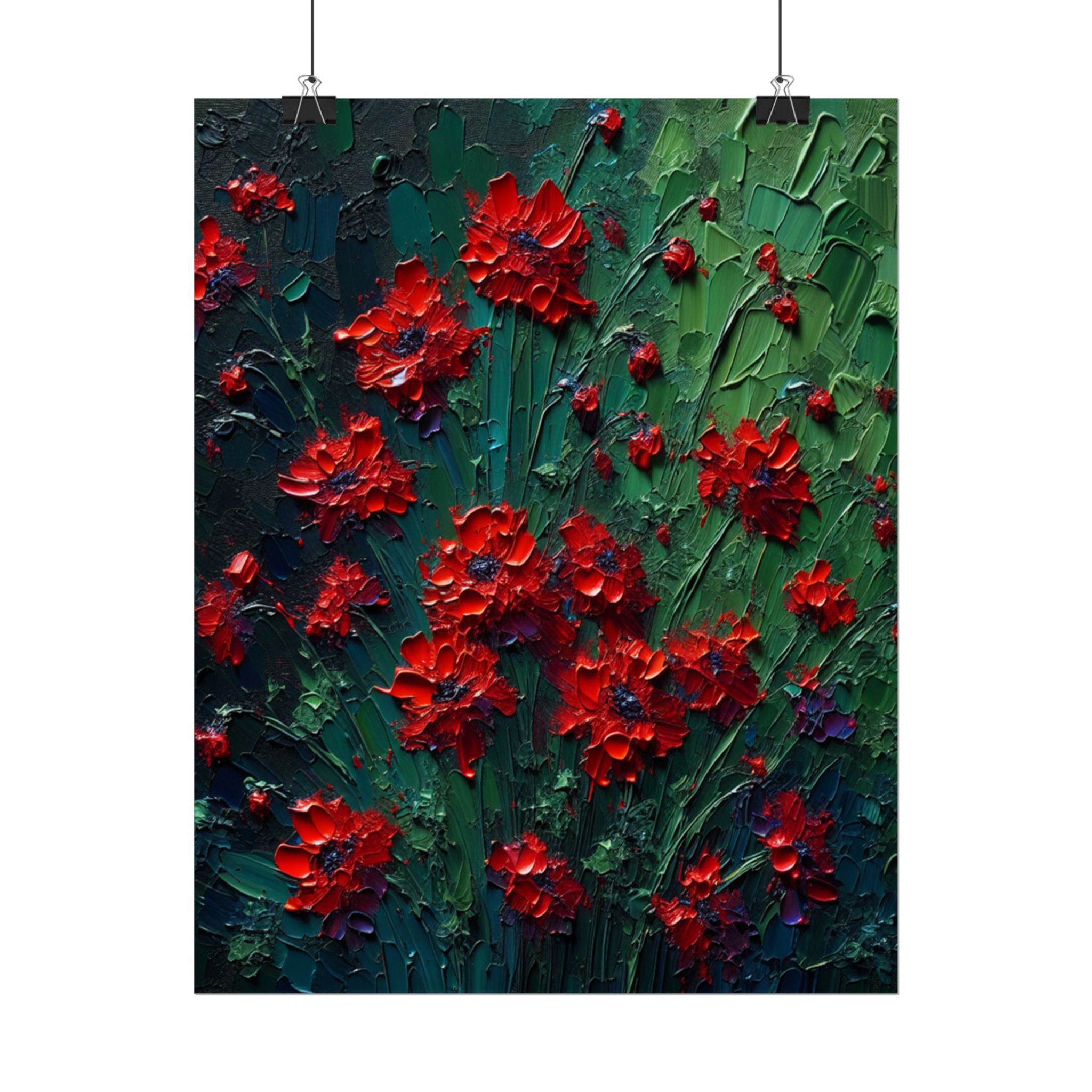 red-wildflowers-poster-print-impasto-oil-painting-look-stretched-wall-art-home-decor-floral-print-gift-for-nature-lover