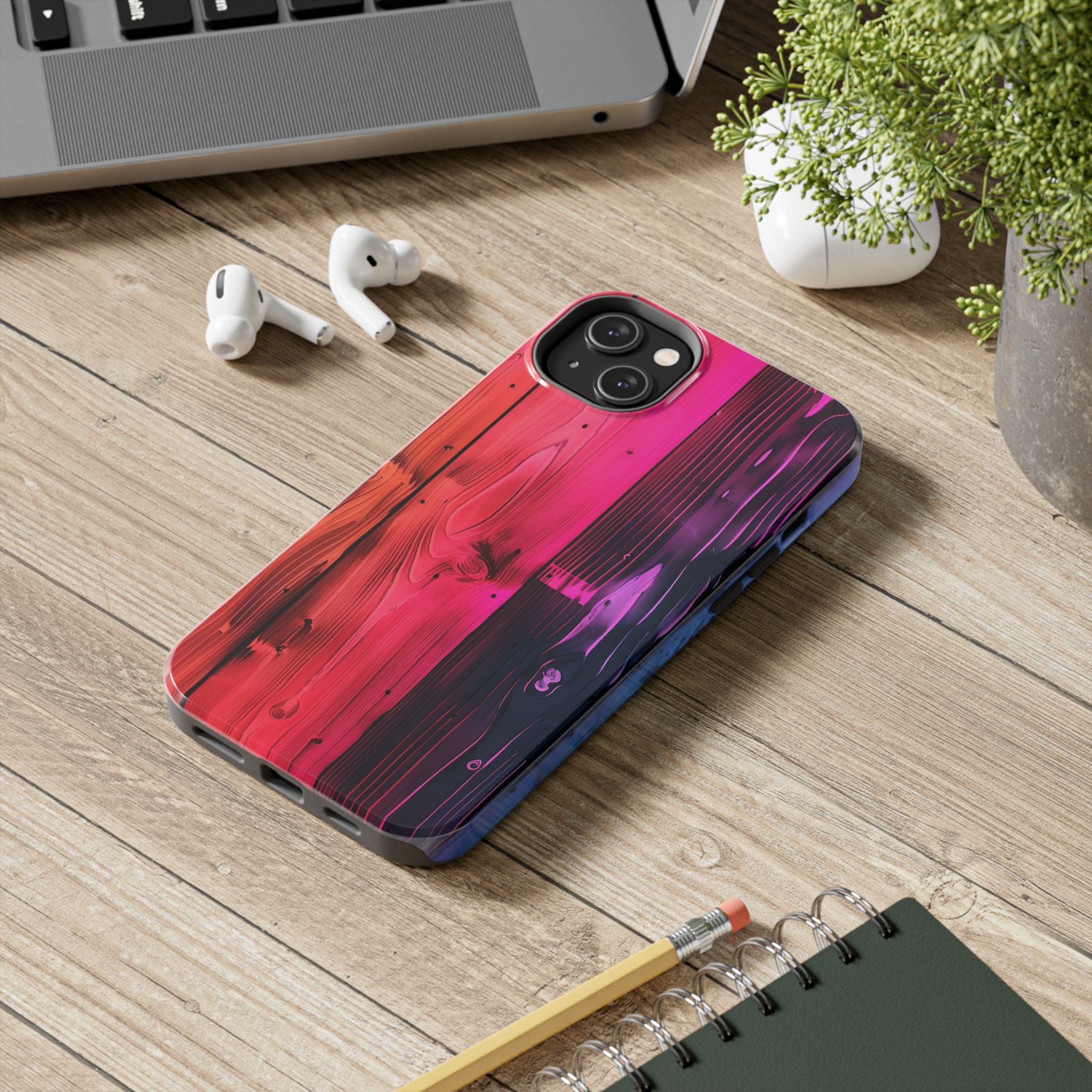 disco-neon-tough-iphone-cases-wood-grain-texture-iphone-case-cover-protective-iphone-shell-unique-iphone-accessories-iphone-1