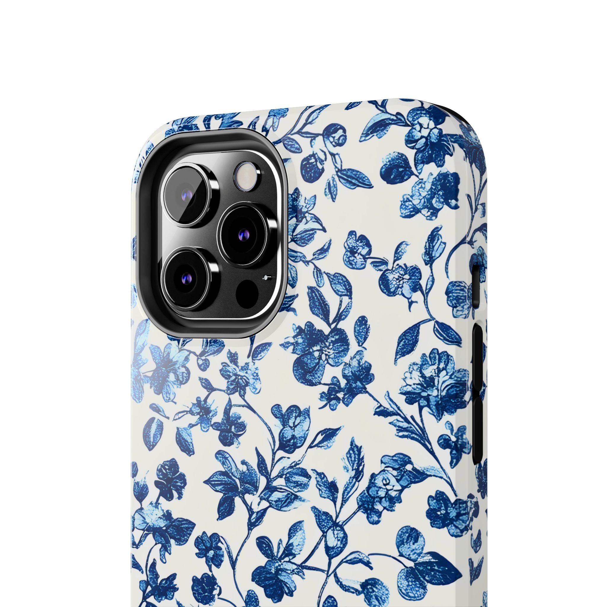 french-toile-floral-tough-phone-case-blue-phone-cover-protective-iphone-case-hard-shell-cellphone-case-vintage-design-phone-c
