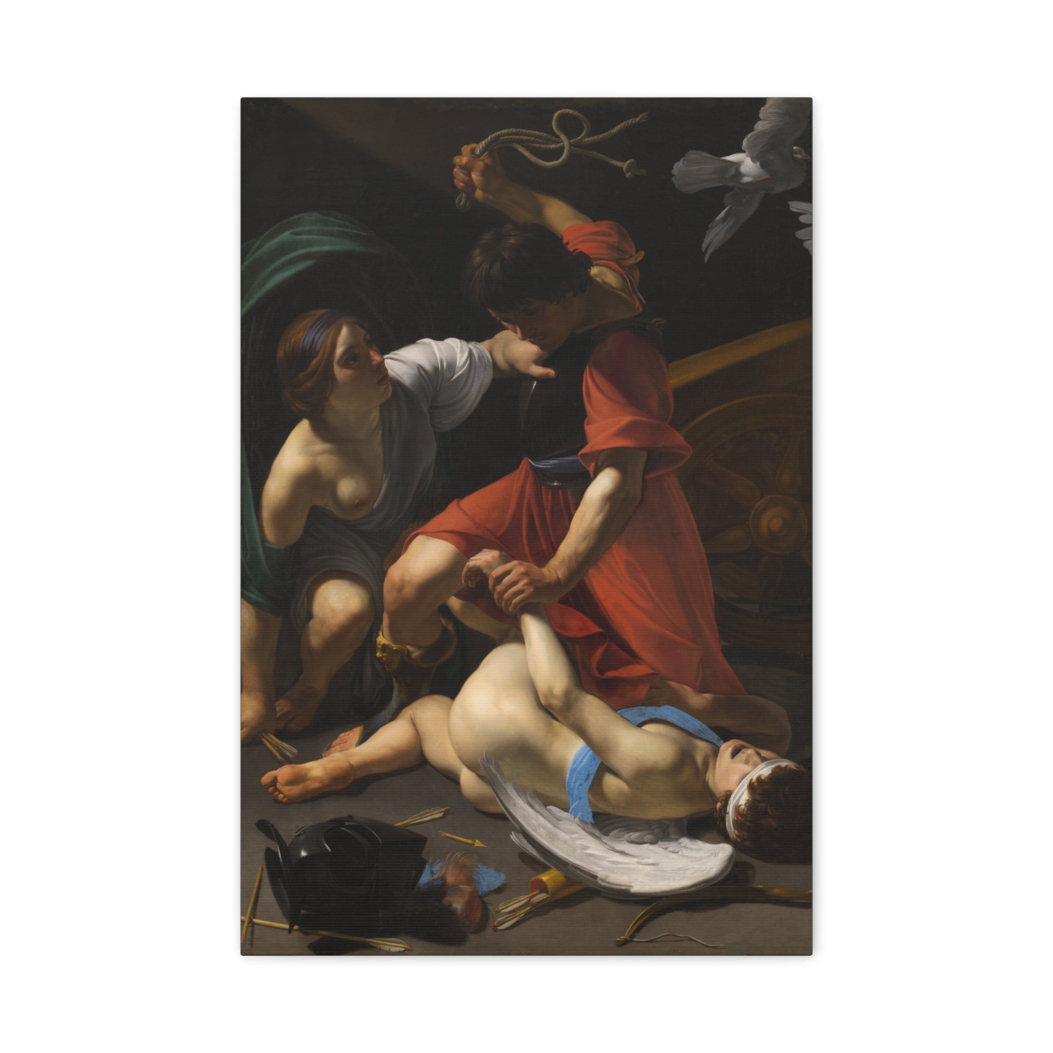 canvas-print-cupid-chastised-bartolomeo-manfredi-1613-matte-canvas-wall-art-stretched-1-25-inch-classic-art-decor-artwork