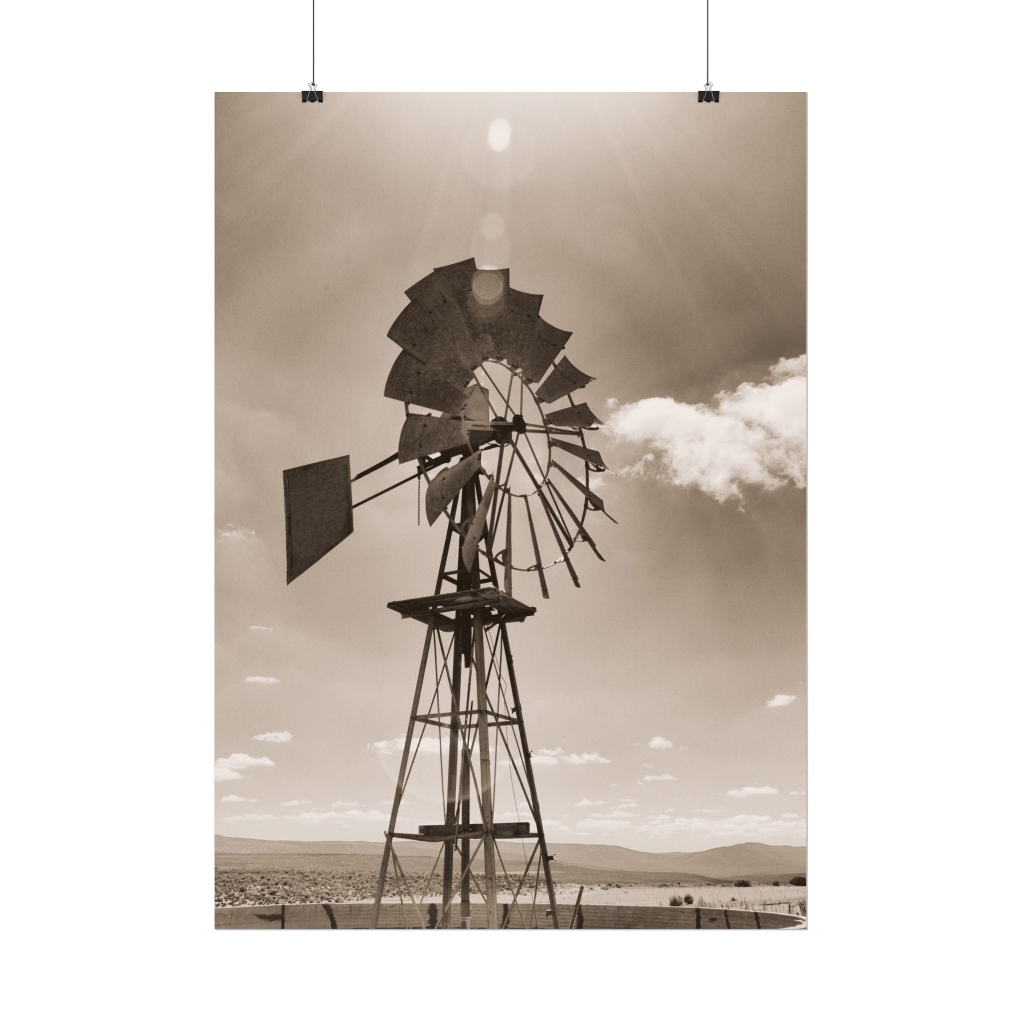 rustic-windmill-photography-poster-print-farm-house-wall-decor-gift-for-farmers-country-home-decor-windmill-wall-art