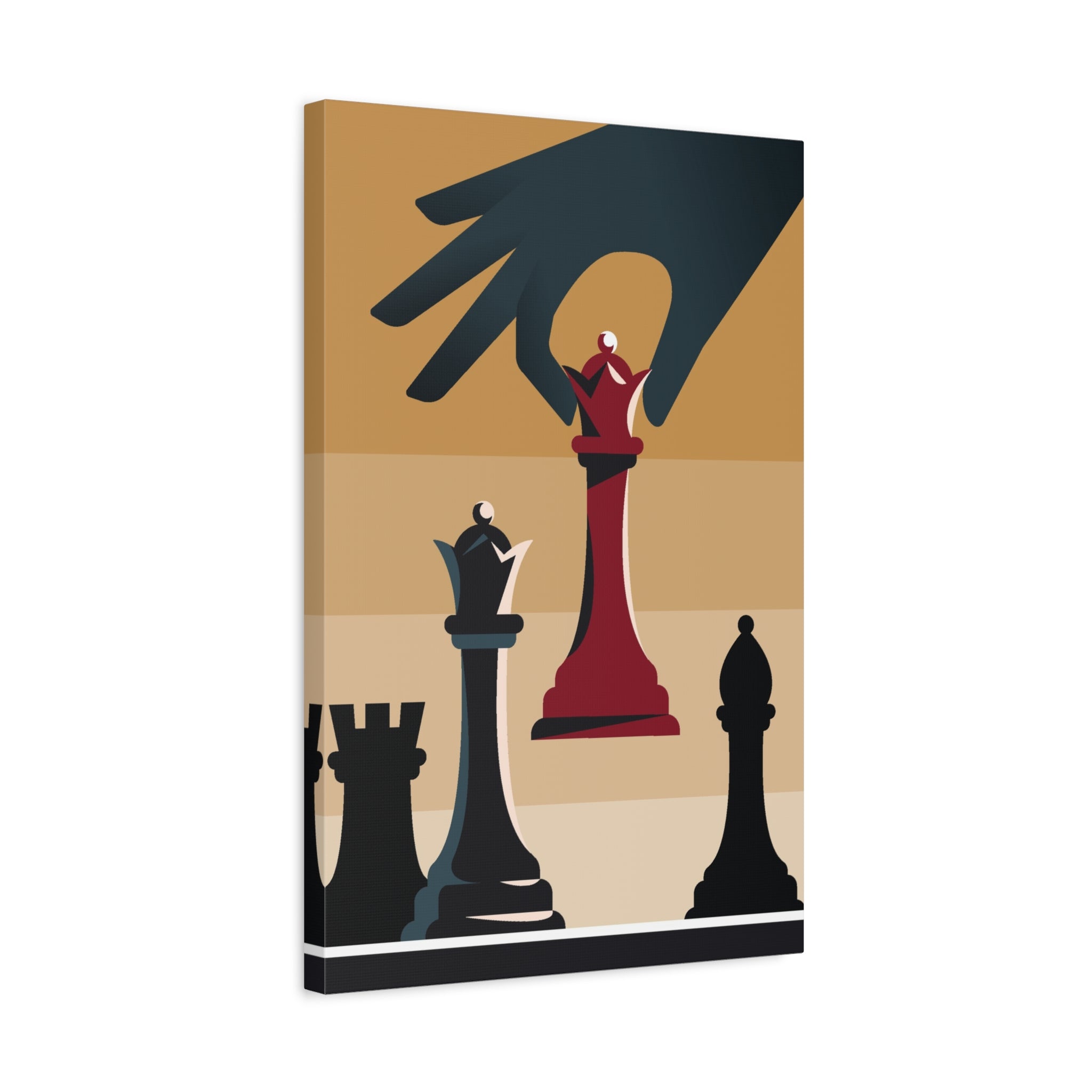 chess-queen-matte-canvas-print-home-decor-for-chess-lovers-stretched-wall-art-chess-player-gift-game-room-decoration-chess-ar