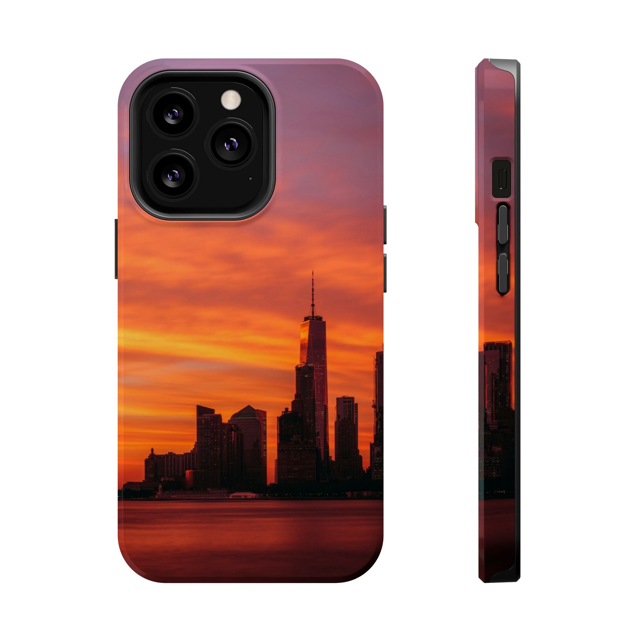 sunset-nyc-cityscape-magnetic-tough-case-durable-phone-protector-new-york-tough-case-gift-for-photographers-urban-aesthetic