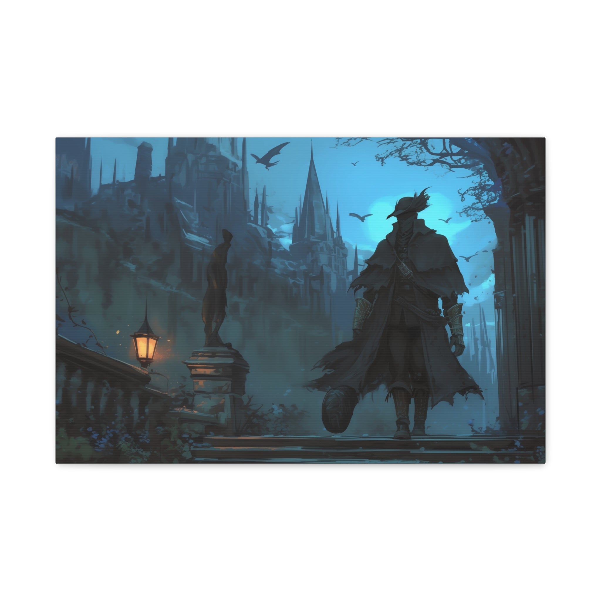 Bloodborne Art The Hunter Canvas Wall Art, Home Wall Decor, Game Wall Art Print