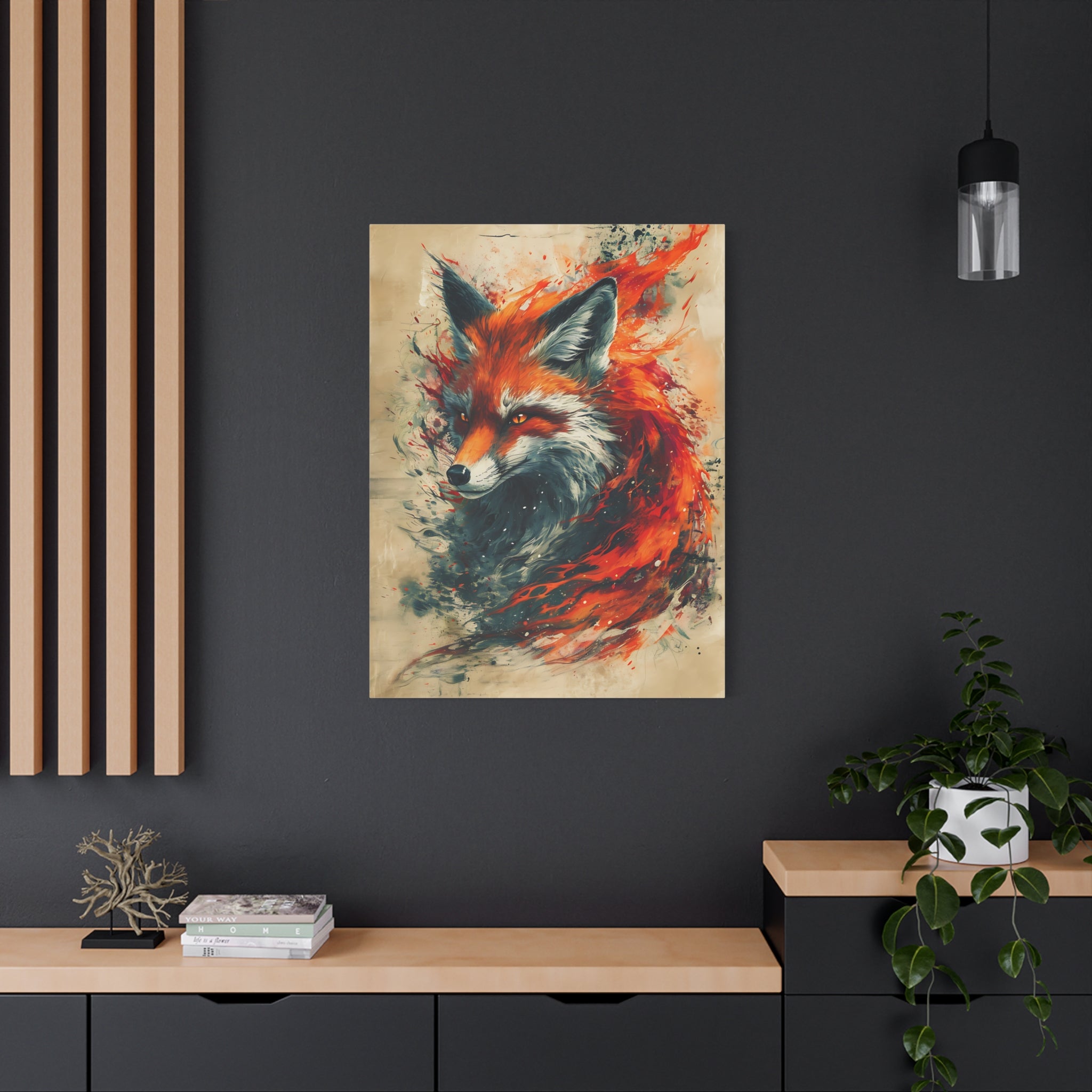 Red Fox Poster Print, Fantasy Wildlife Wall Art, Home Decor, Animal Lover Gift, Nature Print, Fantasy Art Decor, Poster Wall Art