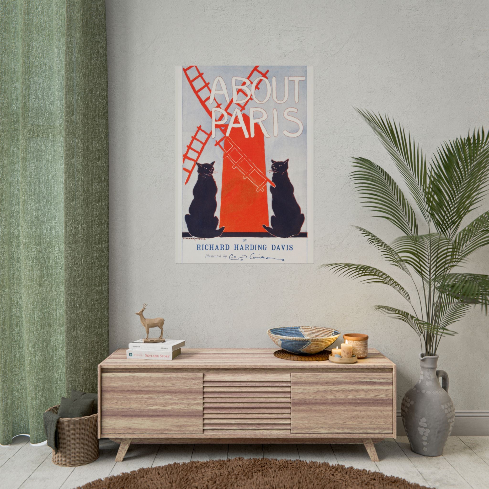 poster-print-paris-decor-by-edward-penfield-rolled-poster-fine-art-black-cats-living-room-home-decor-parisian-illustration-po