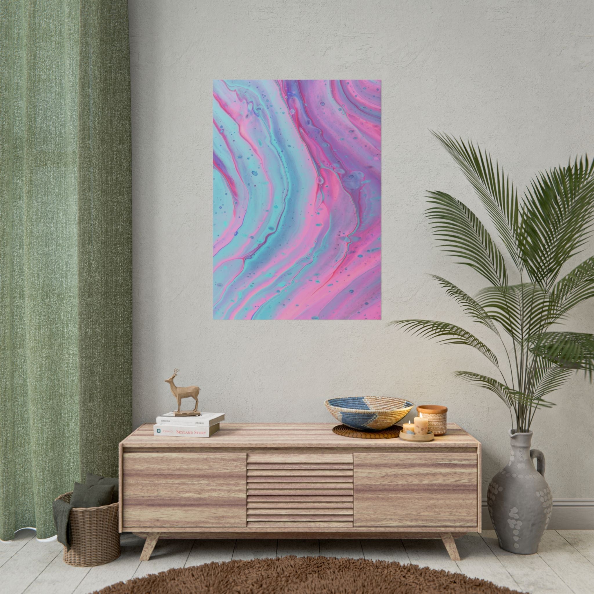 blue-pink-abstract-minimalist-poster-print-blue-pink-decor-pink-blue-Poster-wall-art-modern-home-decor-living-room-wall-art