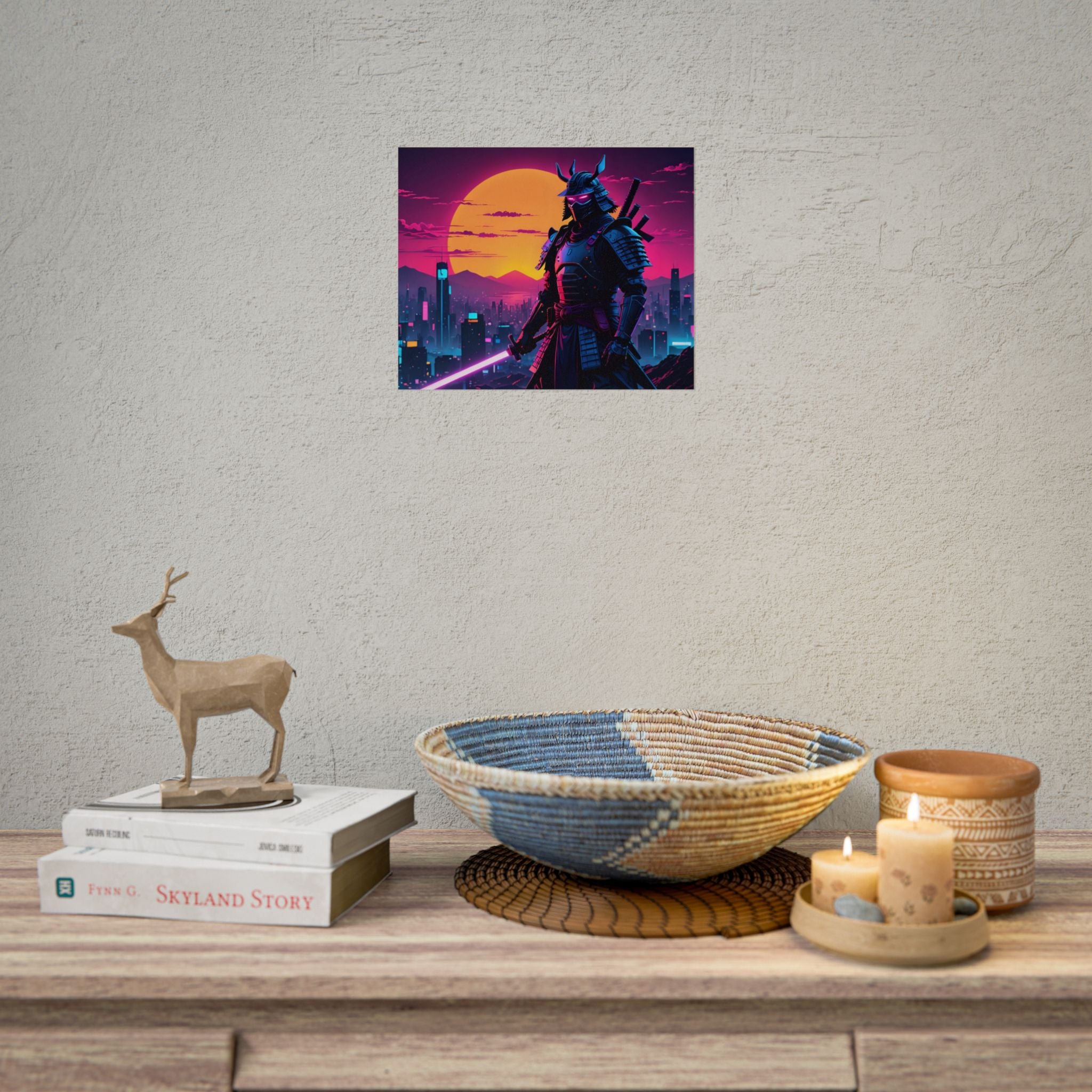 samurai-retrowave-poster-print-synthawave-wall-art-poster-gift-for-anime-fans-home-decor-japanese-art-retro-aesthetic-lightsa