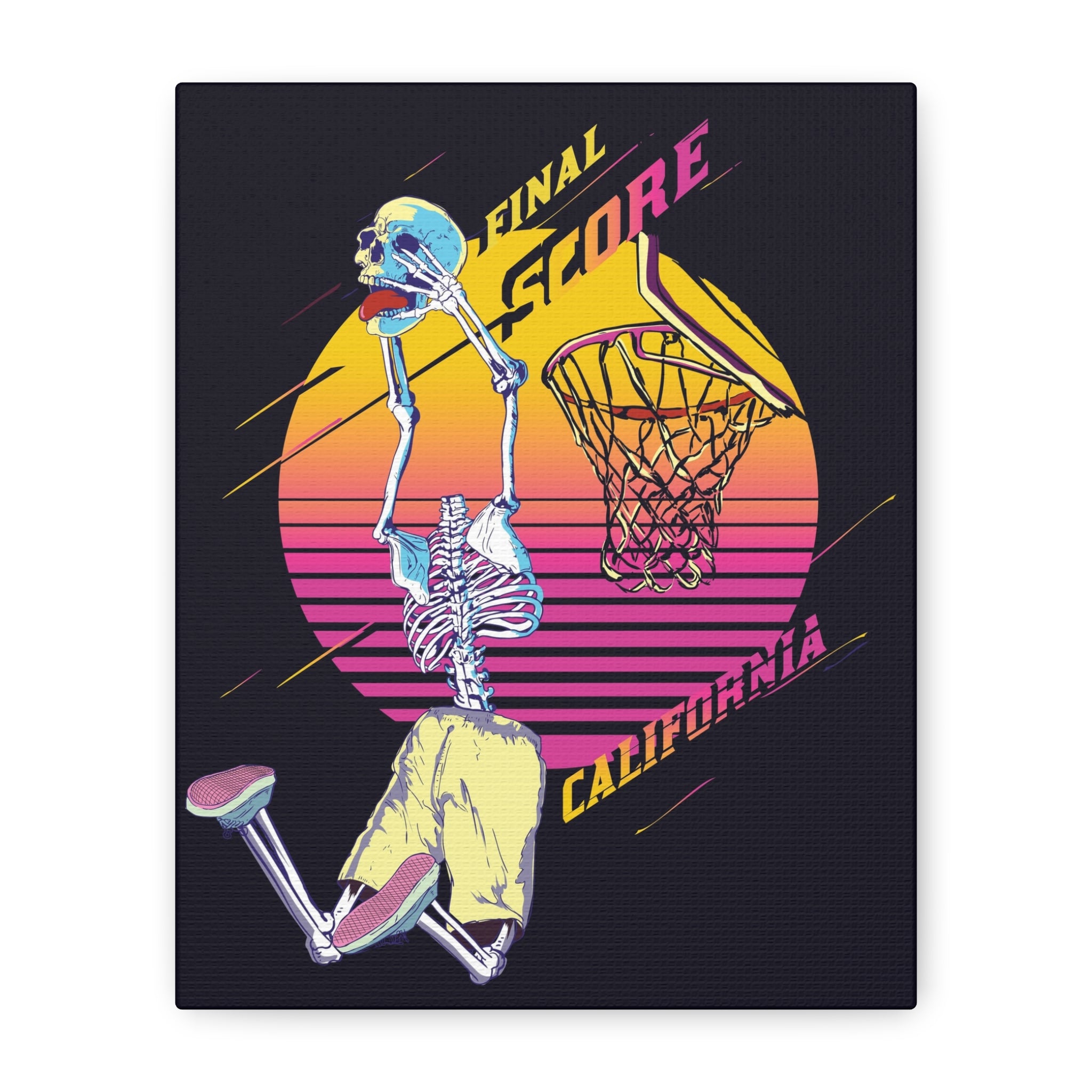 california-basketball-canvas-wall-art-basketball-prints-skull-art-retro-basketball-decor-basketball-home-wall-decor-housewarm