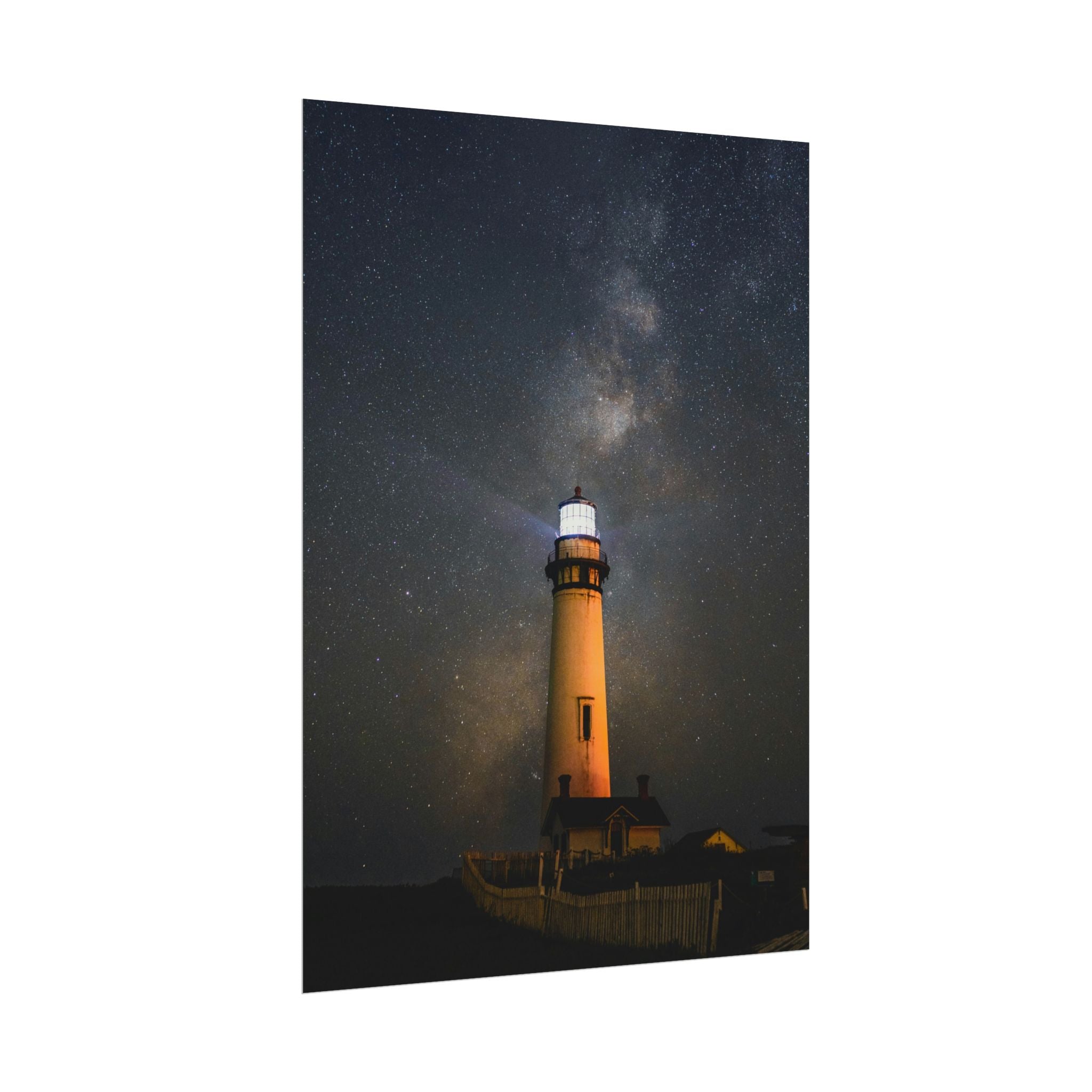 lighthouse-on-rock-poster-print-coastal-wall-art-nautical-decor-beach-house-decoration-seaside-wall