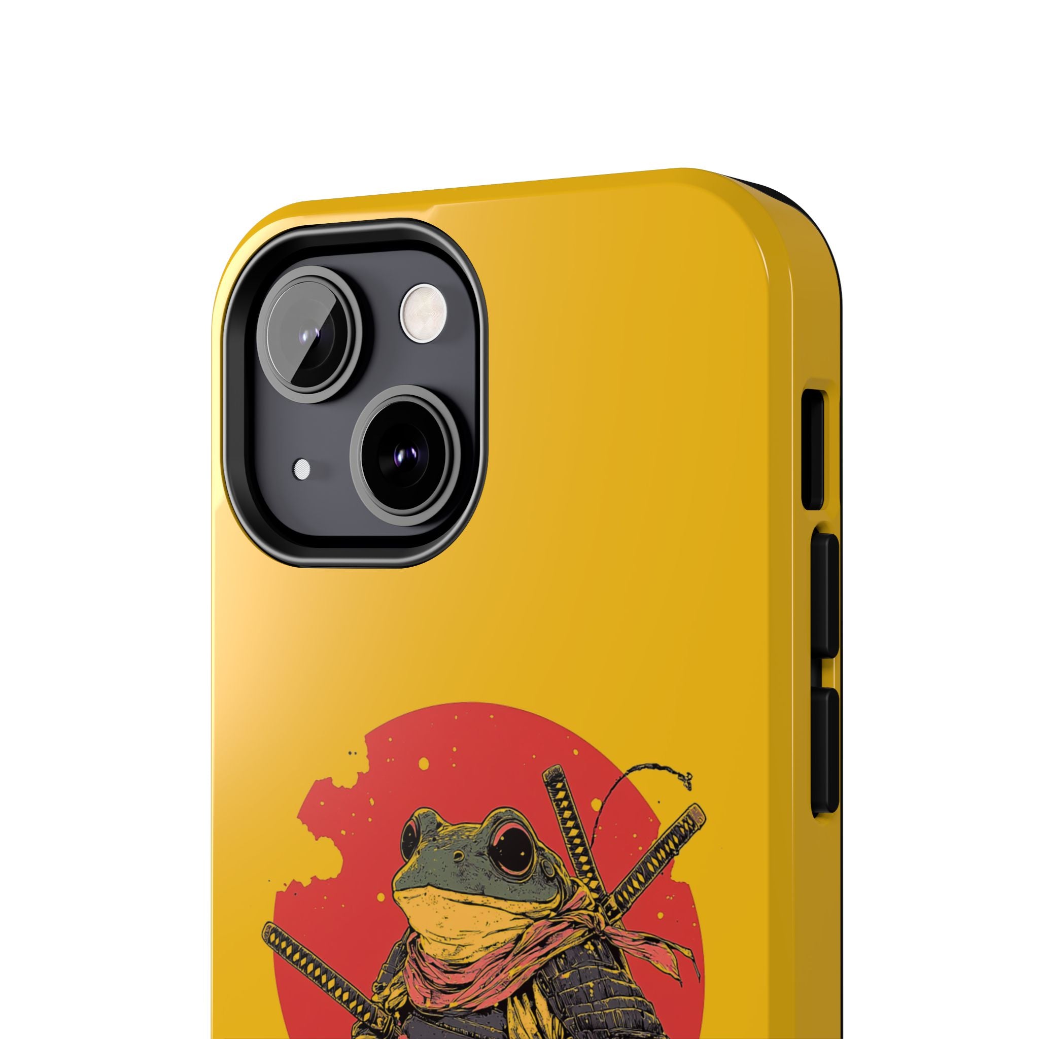 retro-vintage-ninja-frog-iphone-tough-case-red-sun-japanese-samurai-frog-design-ninja-warrior-yellow-iphone-hard-cover