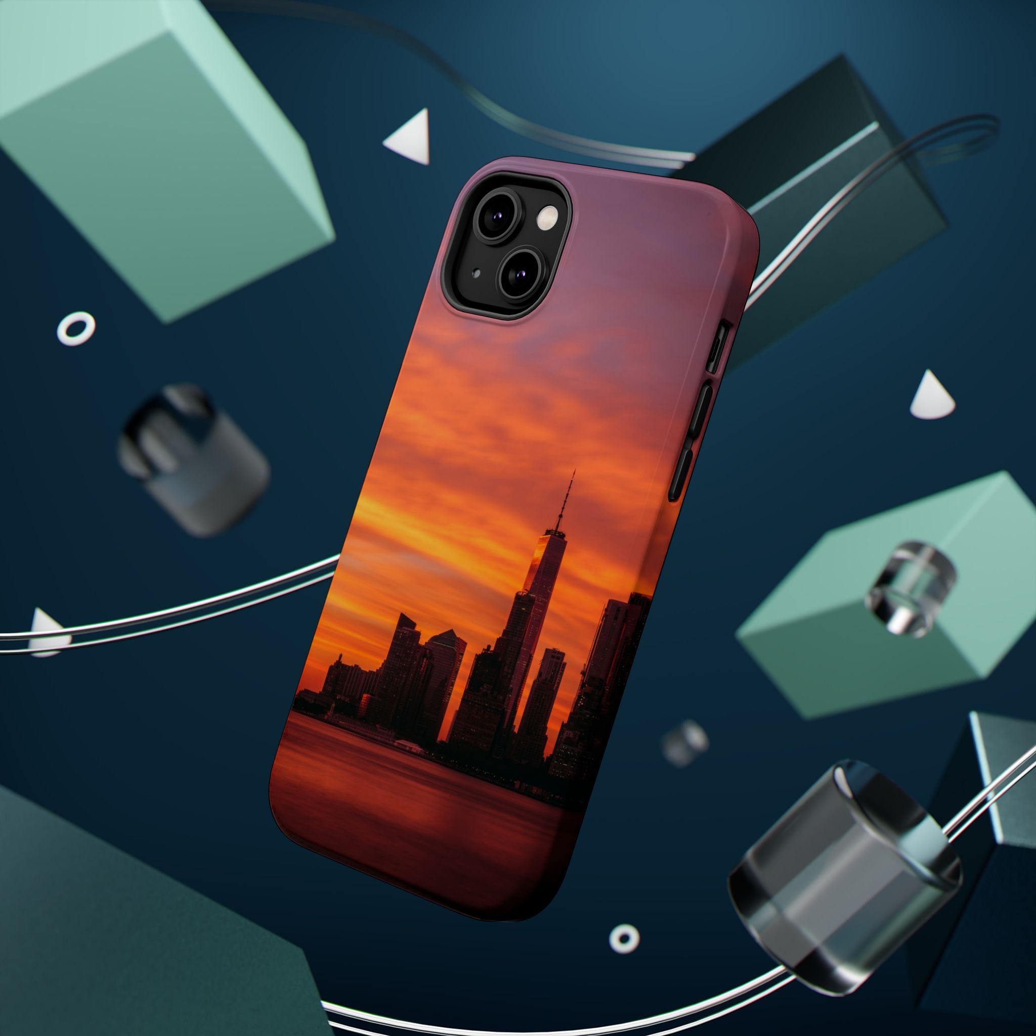 sunset-nyc-cityscape-magnetic-tough-case-durable-phone-protector-new-york-tough-case-gift-for-photographers-urban-aesthetic
