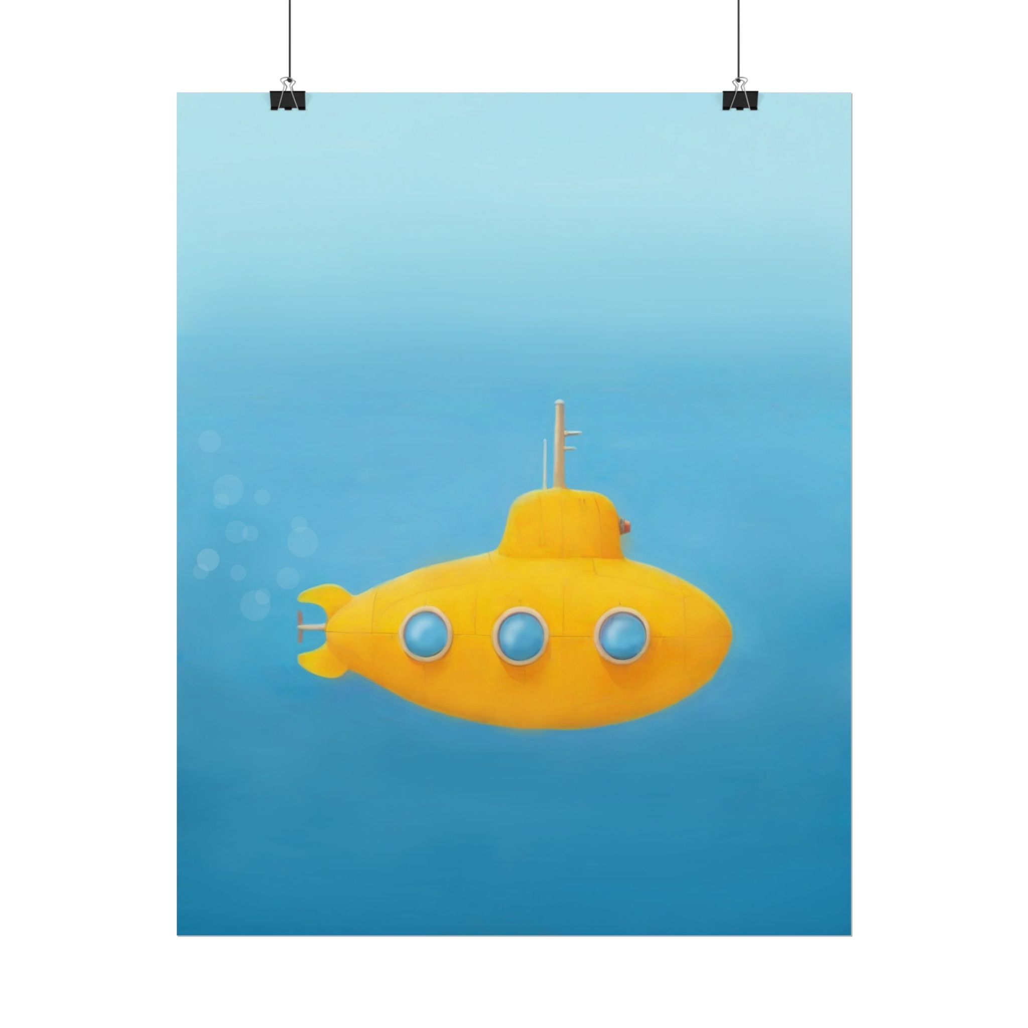 yellow-submarine-nursery-poster-art-fine-art-poster-wall-art-submarine-print-yellow-nursery-decor-gender-neutral-nursery
