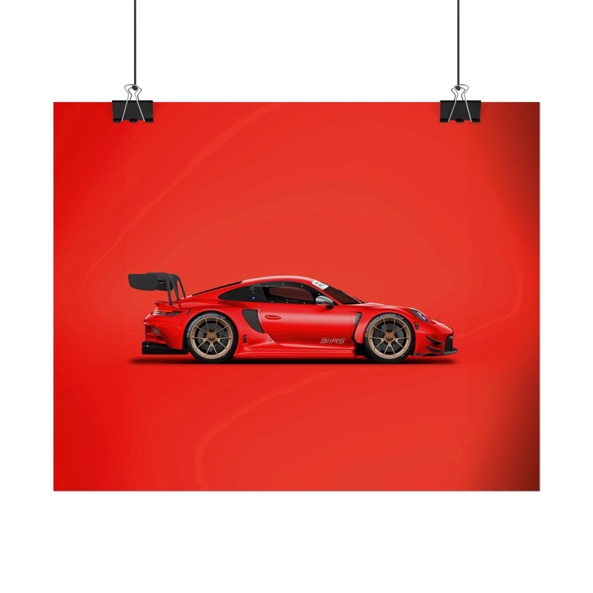 poster-print-wall-art-porsche-911-red-gt3r-red-supercar-poster-porsche-decor-rolled-poster-wall-art-hypercars-wall-decor