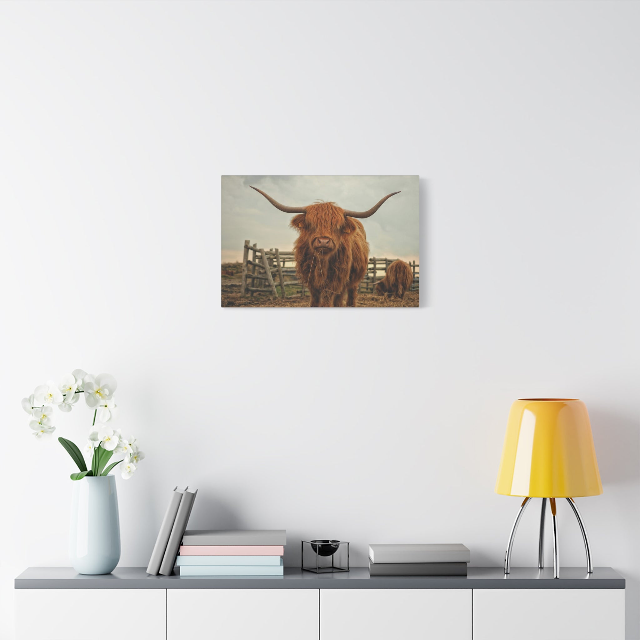 canvas-print-cow-art-home-decor-wall-art-farmhouse-art-living-room-decor-matte-canvas-print-cow-lovers-gift-scotland-highland
