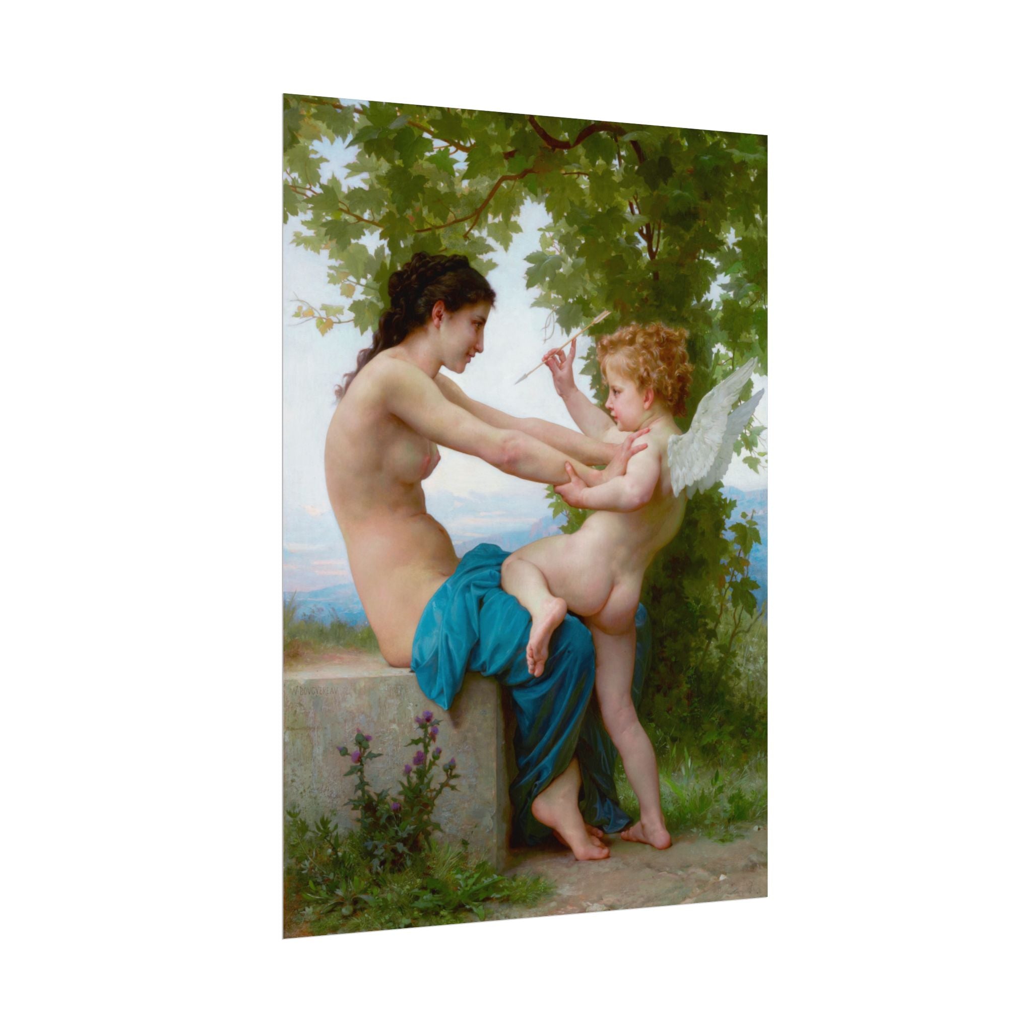 poster-print-girl-defending-herself-against-eros-bouguereau-living-room-decor-love-wall-art-eros-poster-art-romantic-painting