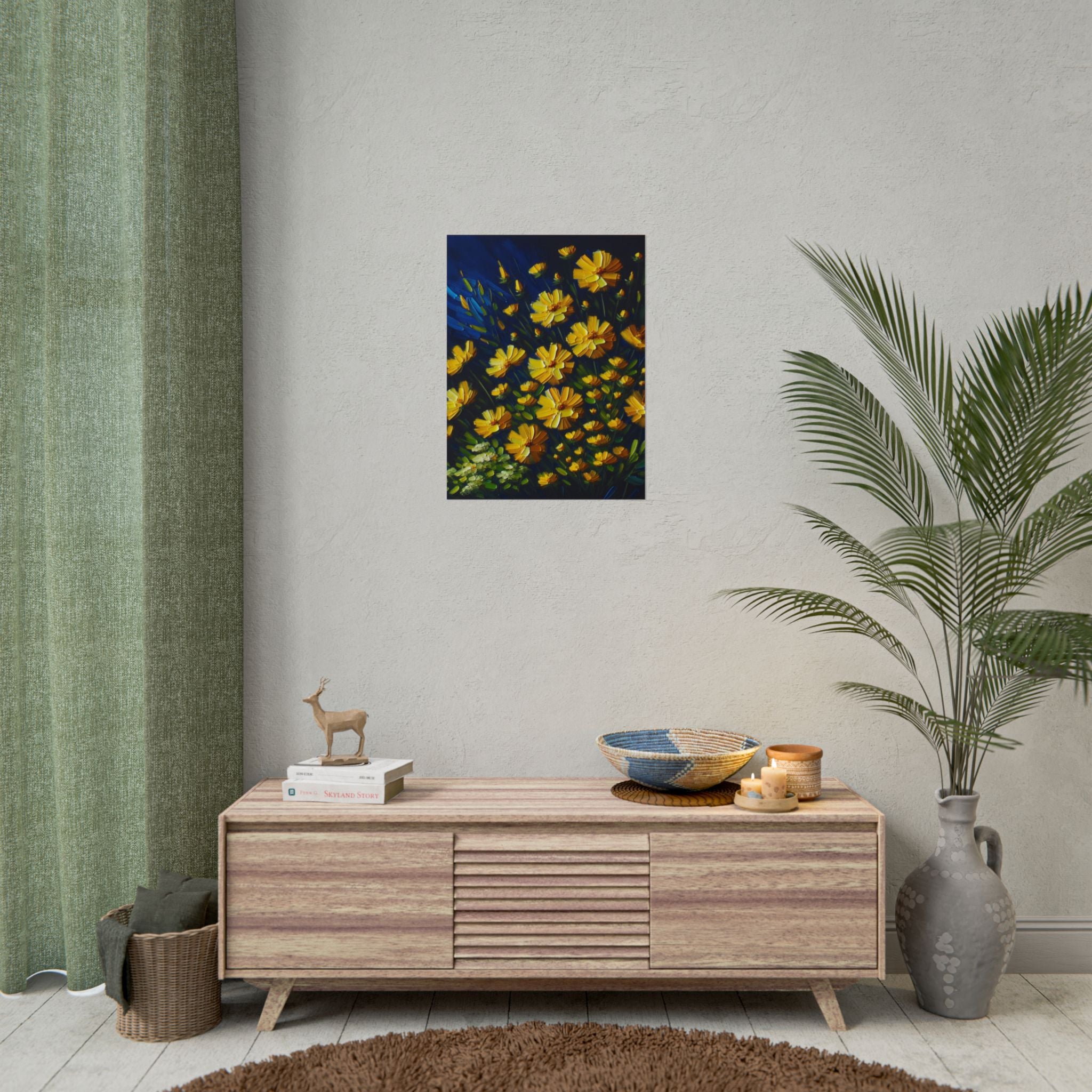 yellow-wildflowers-fine-art-poster-print-impasto-oil-painting-look-poster-wall-art-home-decor-floral-print-gift-for-nature-lo