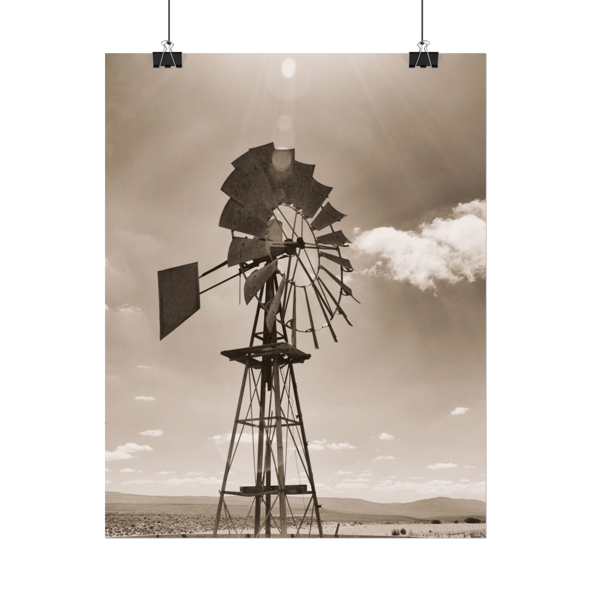 rustic-windmill-photography-poster-print-farm-house-wall-decor-gift-for-farmers-country-home-decor-windmill-wall-art