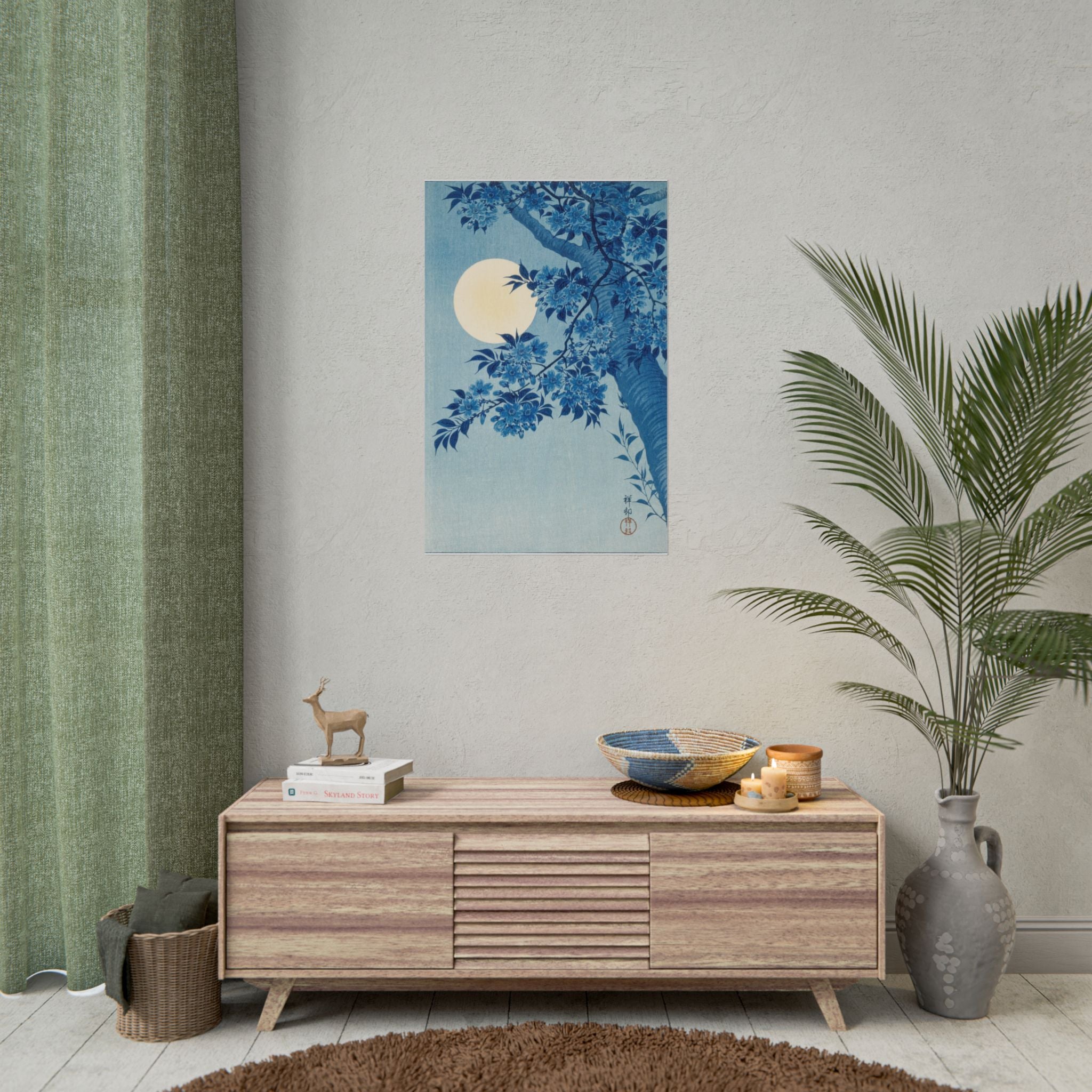 poster-print-blossoming-cherry-on-a-moonlit-night-ohara-koson-floral-home-decor-living-room-wall-art-poster-gift-japandi-post