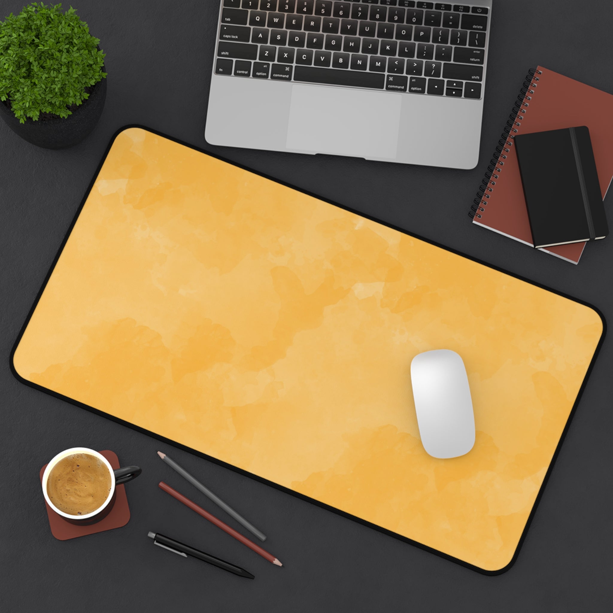 watercolor-macaroon-yellow-desk-mat-gaming-mousepad-office-desk-accessories-large-desk-blotter-computer-desk-cover-home-essen