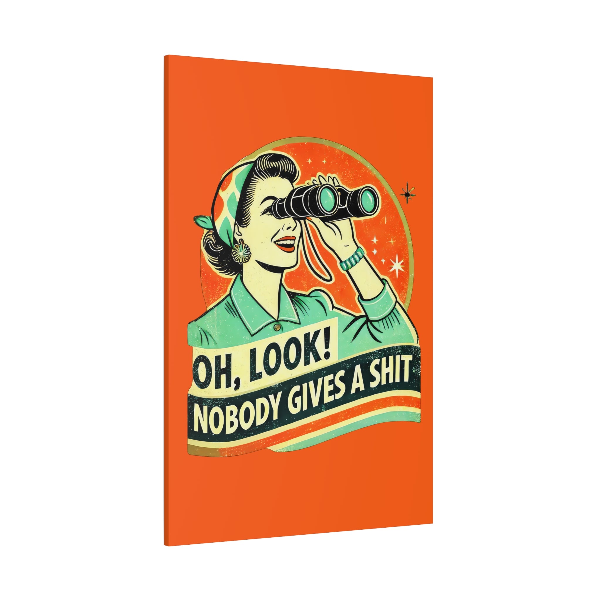 canvas-wall-art-funny-retro-woman-humorous-home-decor-matte-stretched-print-gift-for-her-vintage-style-poster-unique-wall