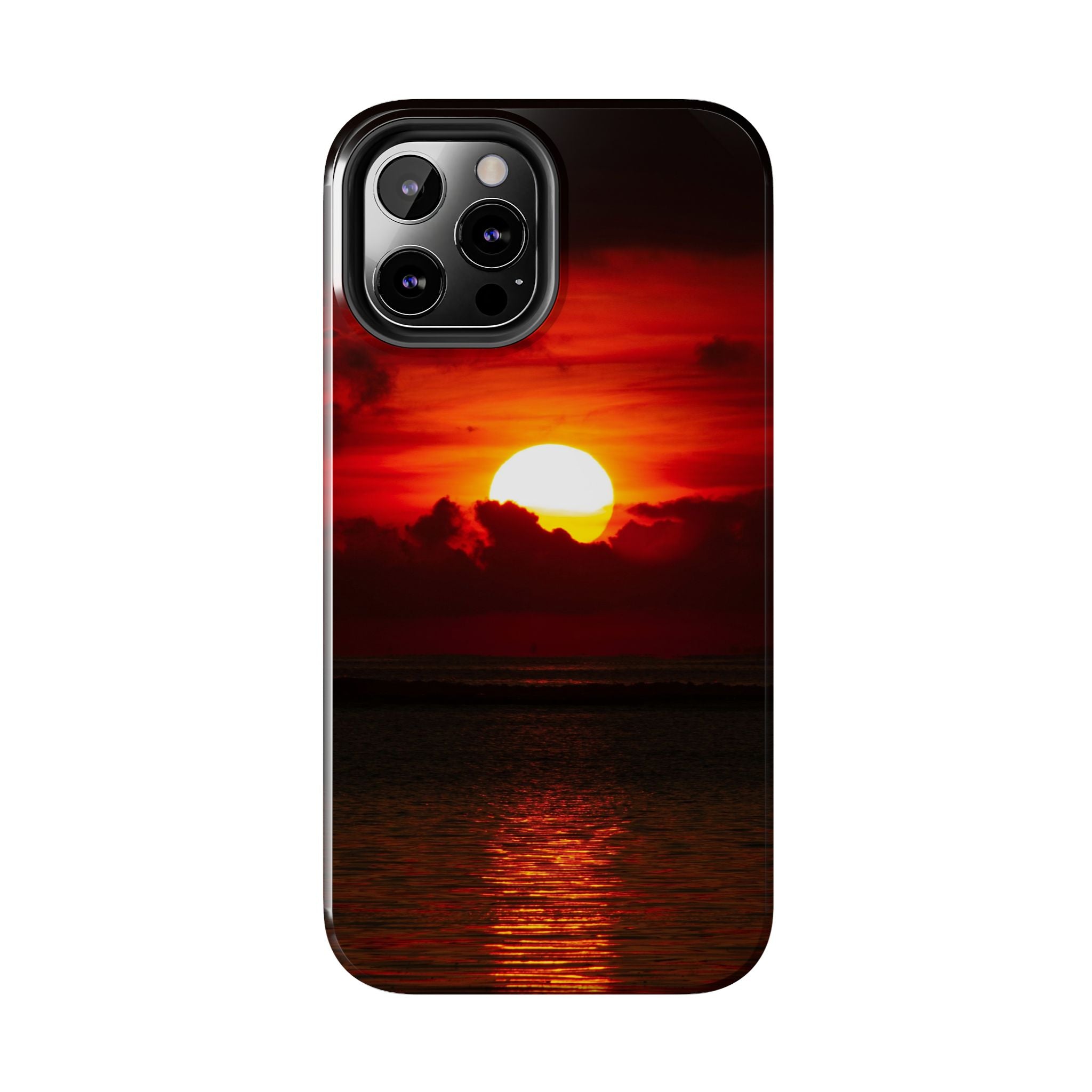 iphone-tough-case-red-sunset-protective-phone-cover-durable-smartphone-case-hard-shell-phone-case-sunset-lover-gift-red-phone