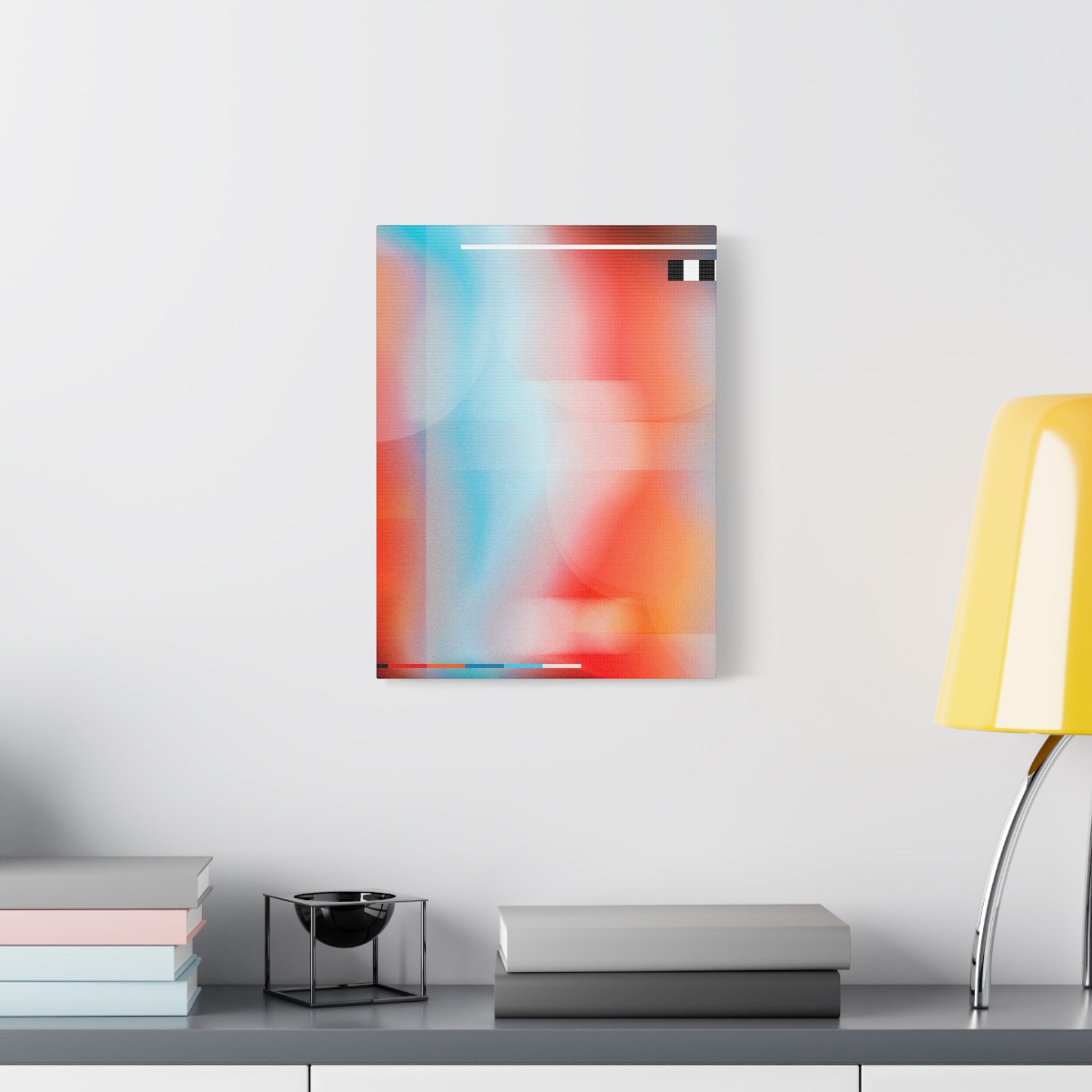 canvas-print-abstract-orange-retro-colorful-home-decor-wall-art-stretched-matte-canvas-living-room-decor-unique-gift-idea