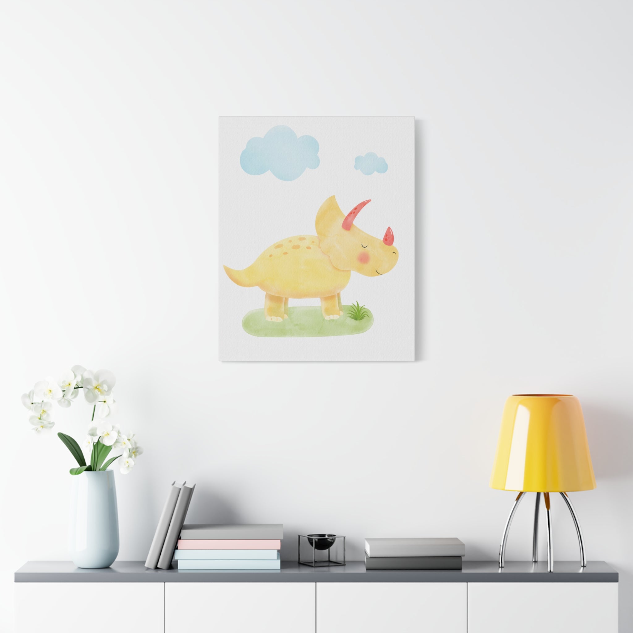 canvas-wall-art-cute-yellow-dino-nursery-decor-baby-dinosaur-print-nursery-art-cute-dinosaur-decoration-baby-nursery-dinosaur