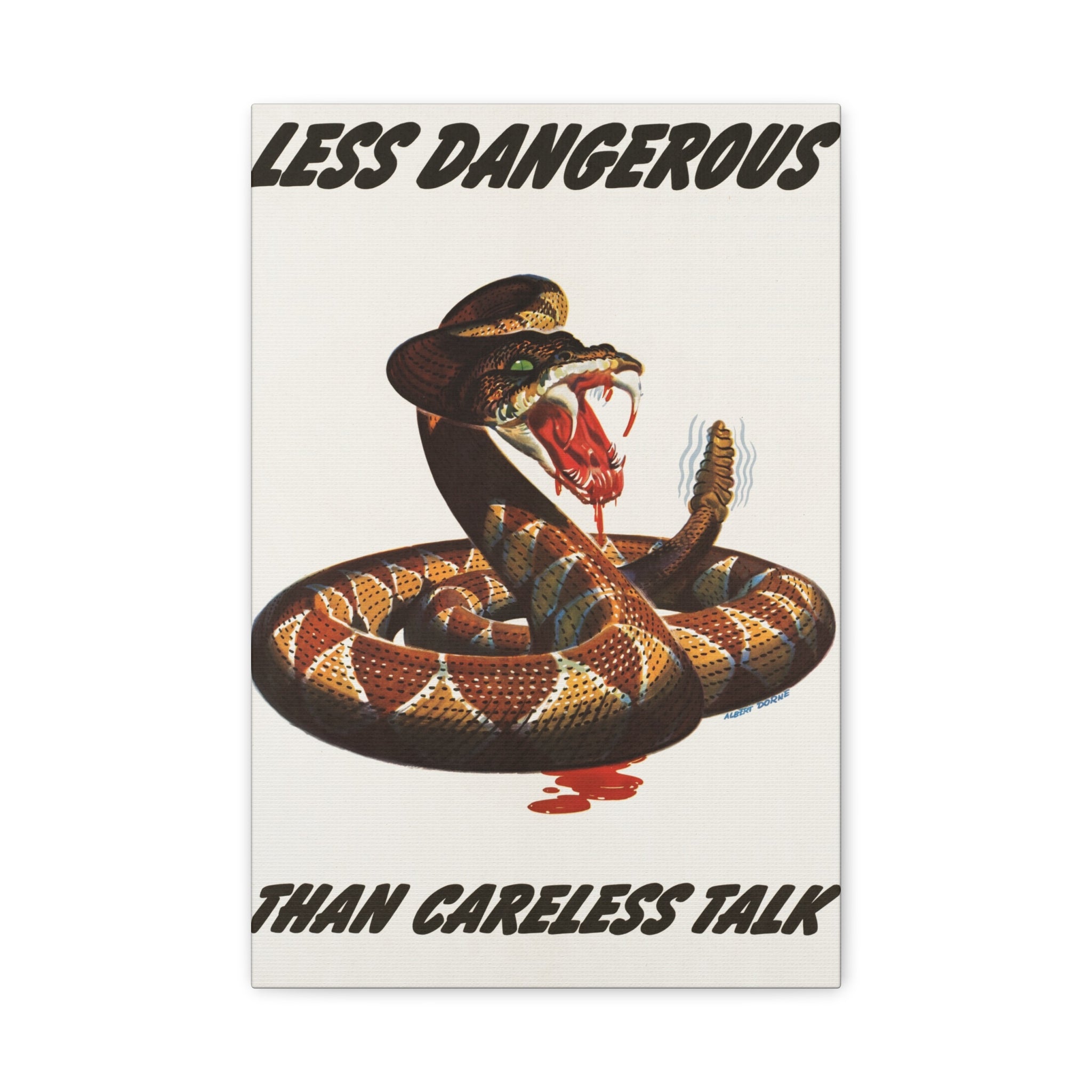 canvas-print-cobra-motivational-art-matte-finish-stretched-wall-art-less-dangerous-than-careless-talk-home-decor