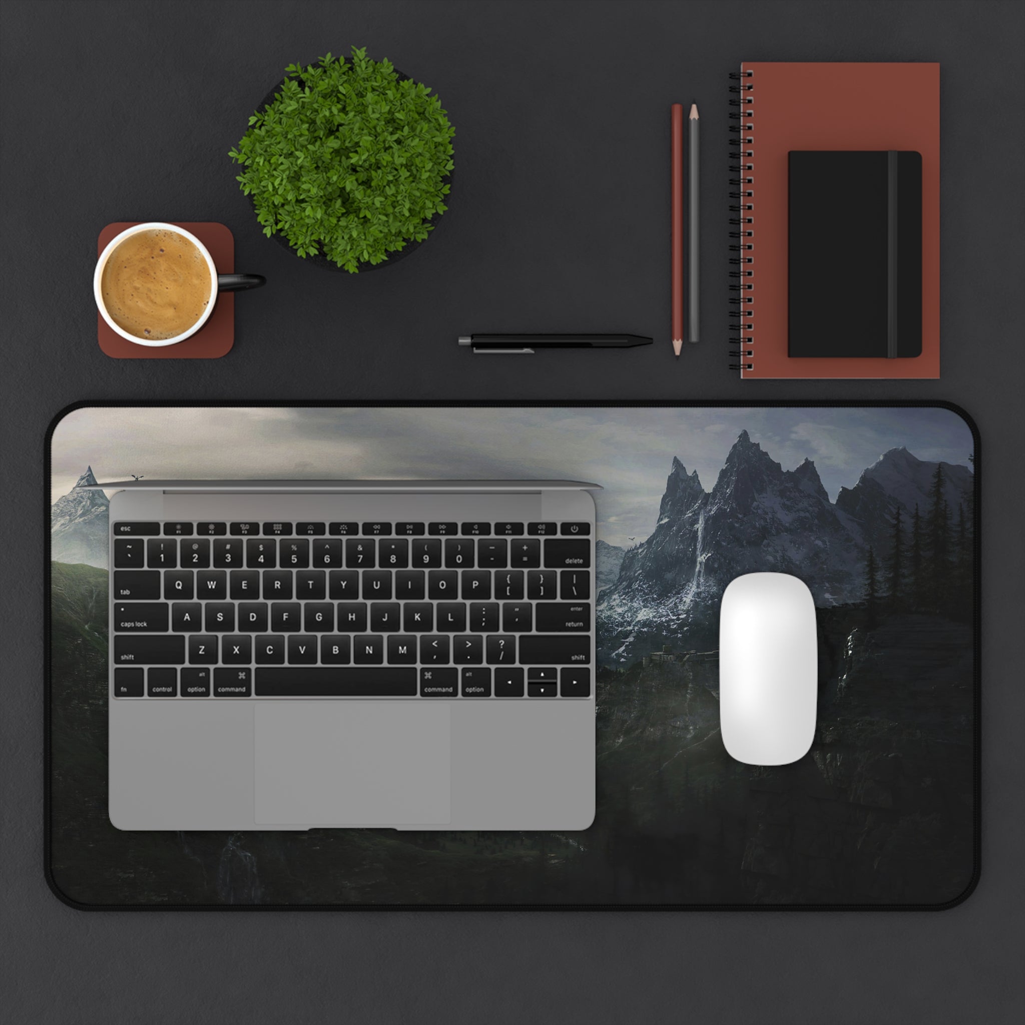 scenery-skyrim-cat-deskpad-the-elder-scrolls-oblivion-mousepad-dark-gaming-desk-mat-dragon-and-viking-warrior-